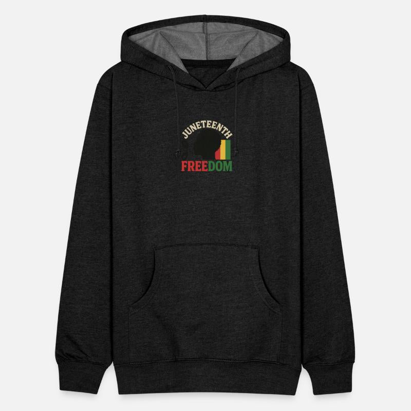 Juneteenth Freedom Afro Silhouette T-Shirt