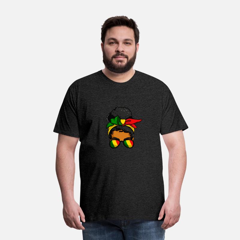 Juneteenth Messy Bun Black Woman Womens Juneteenth