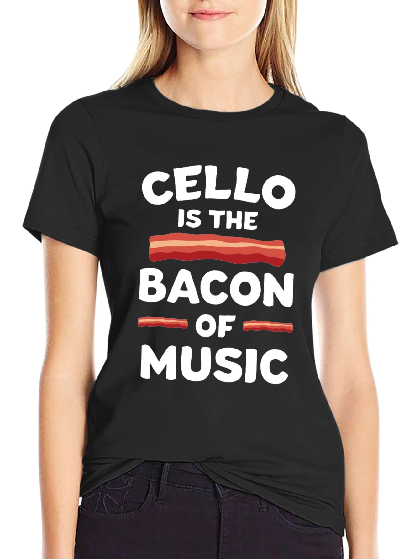 Cello is the Bacon of Music Graphic T-Shirt
