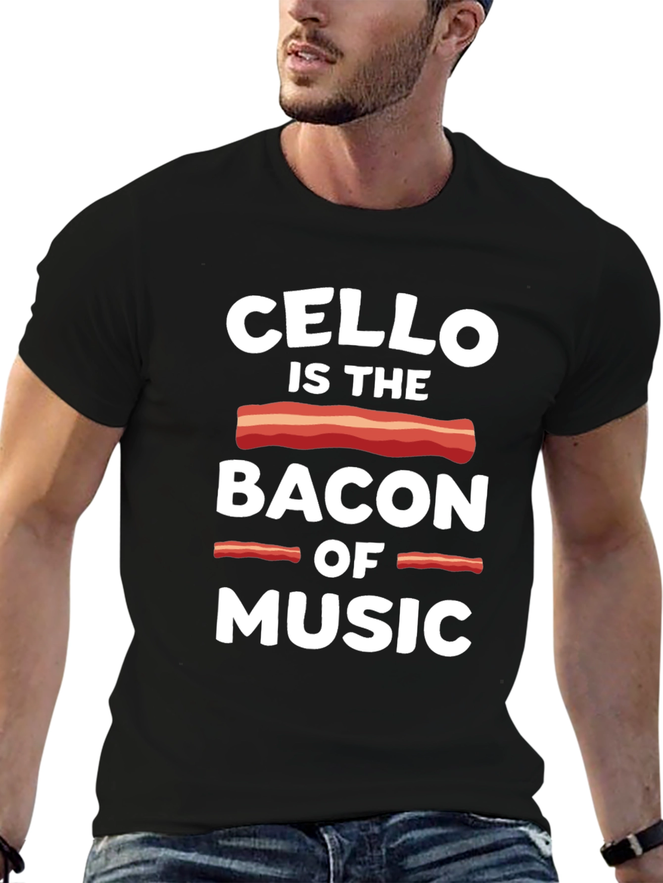 Cello is the Bacon of Music Graphic T-Shirt