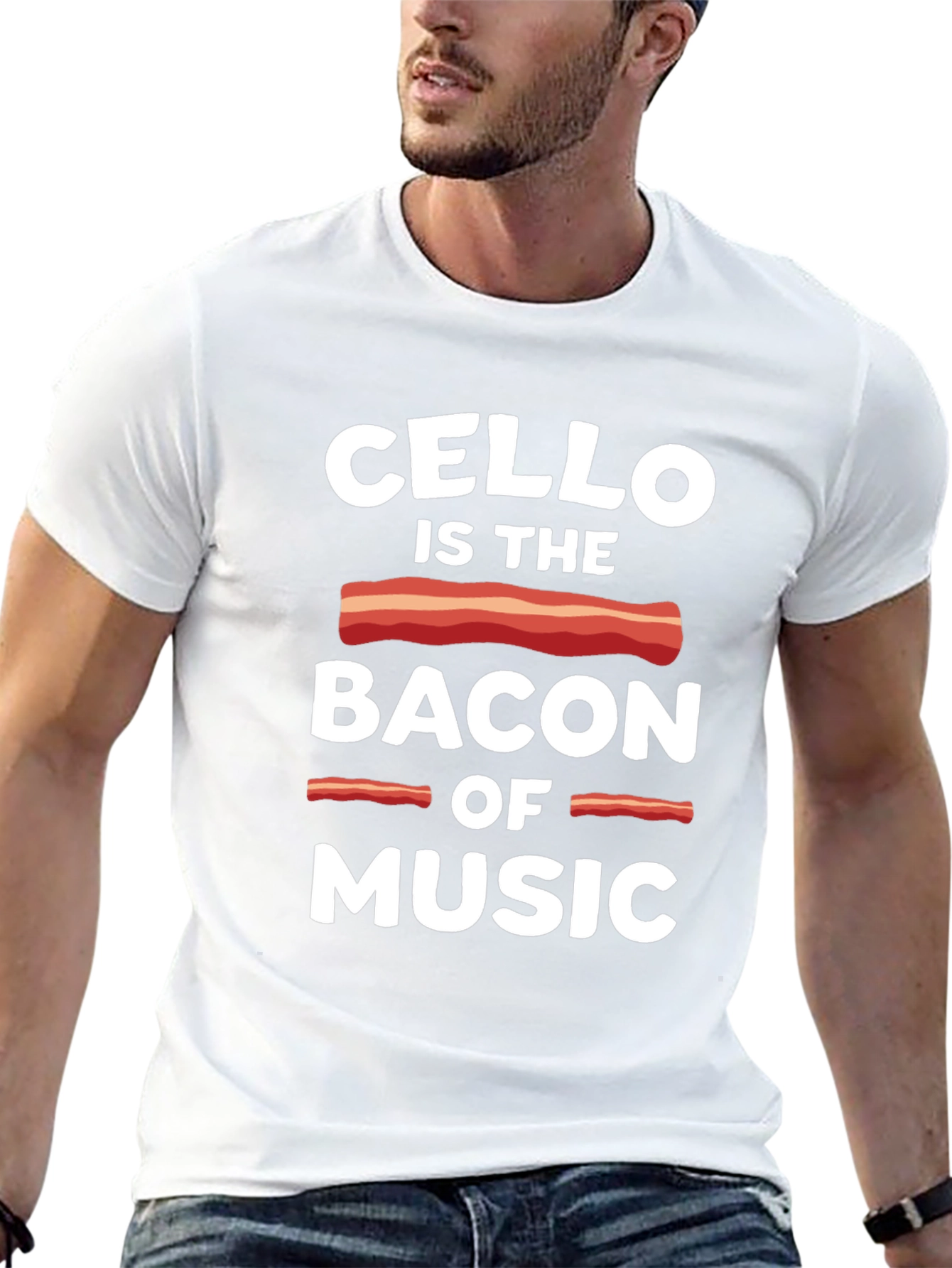 Cello is the Bacon of Music Graphic T-Shirt