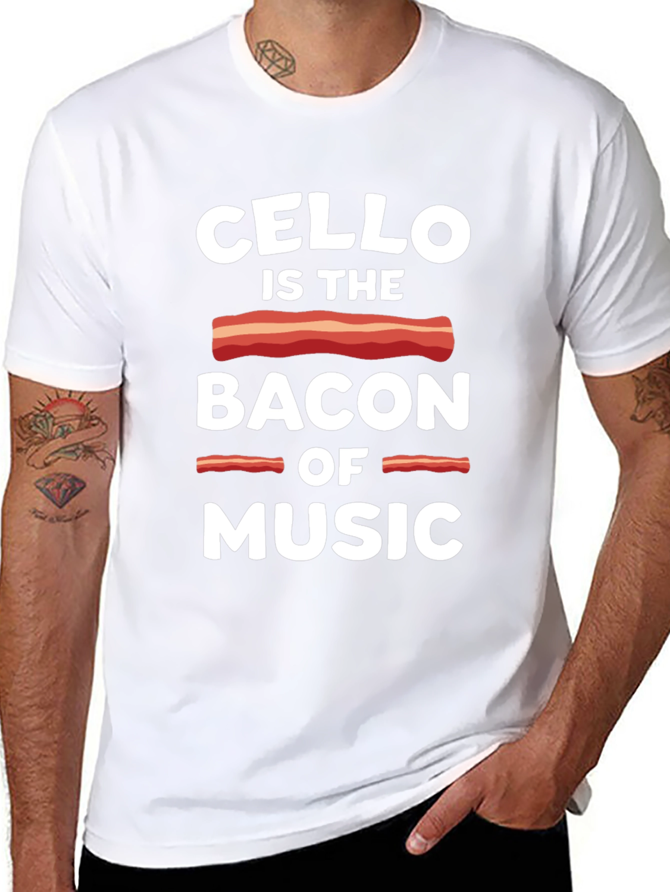 Cello is the Bacon of Music Graphic T-Shirt