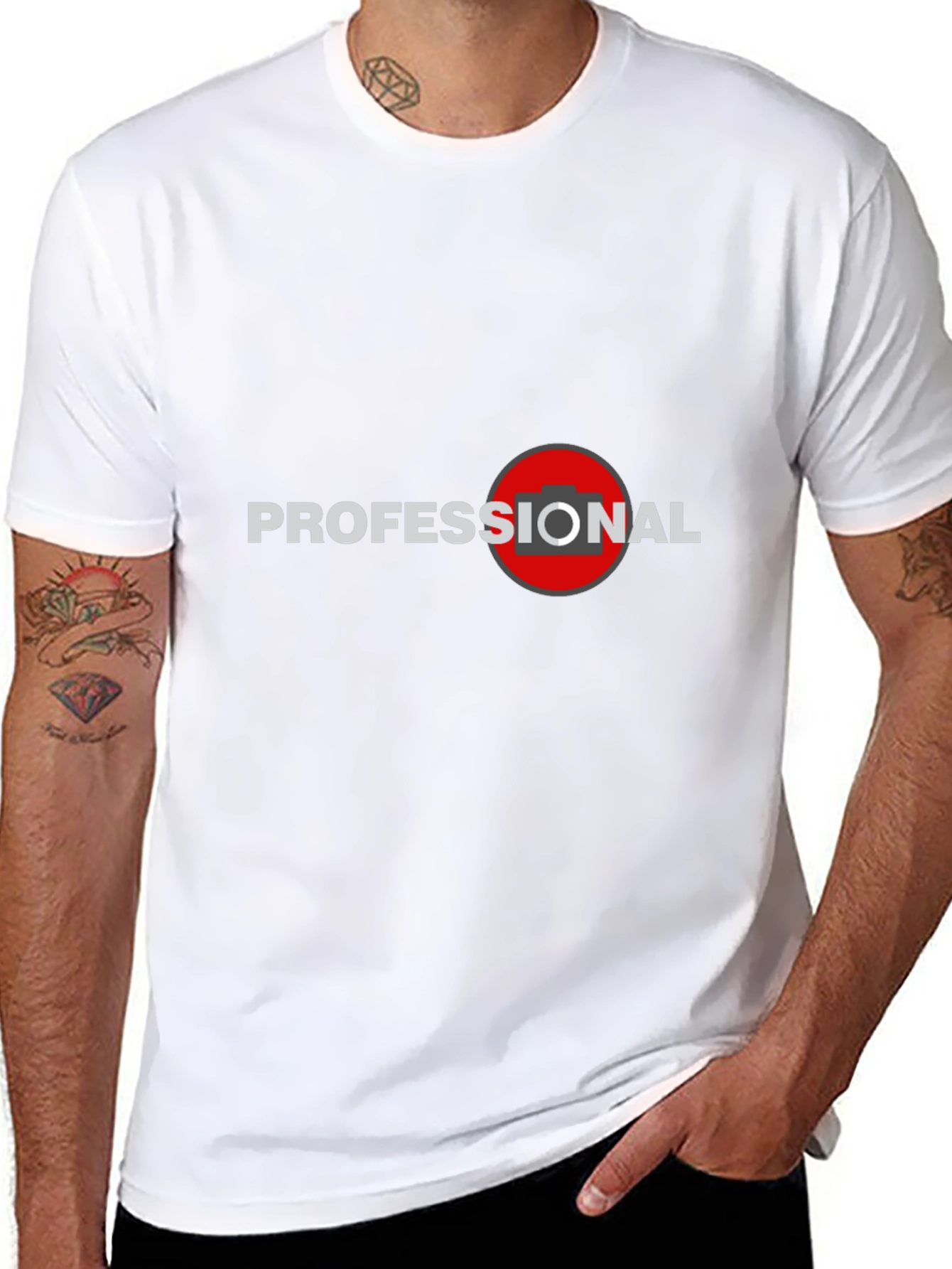 Professional Photographer Black T-Shirt