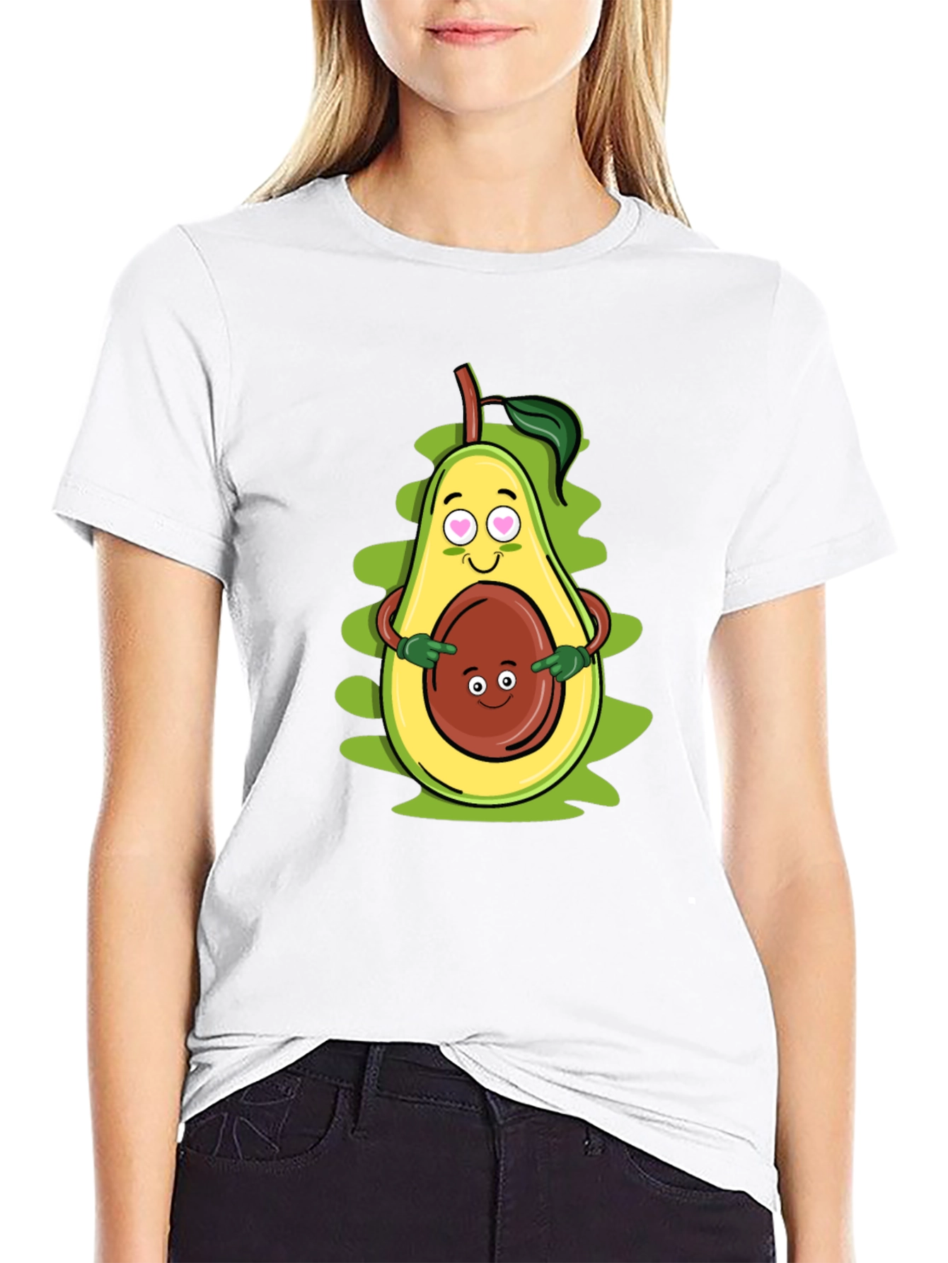 Funny Avocado Family Graphic T-Shirt