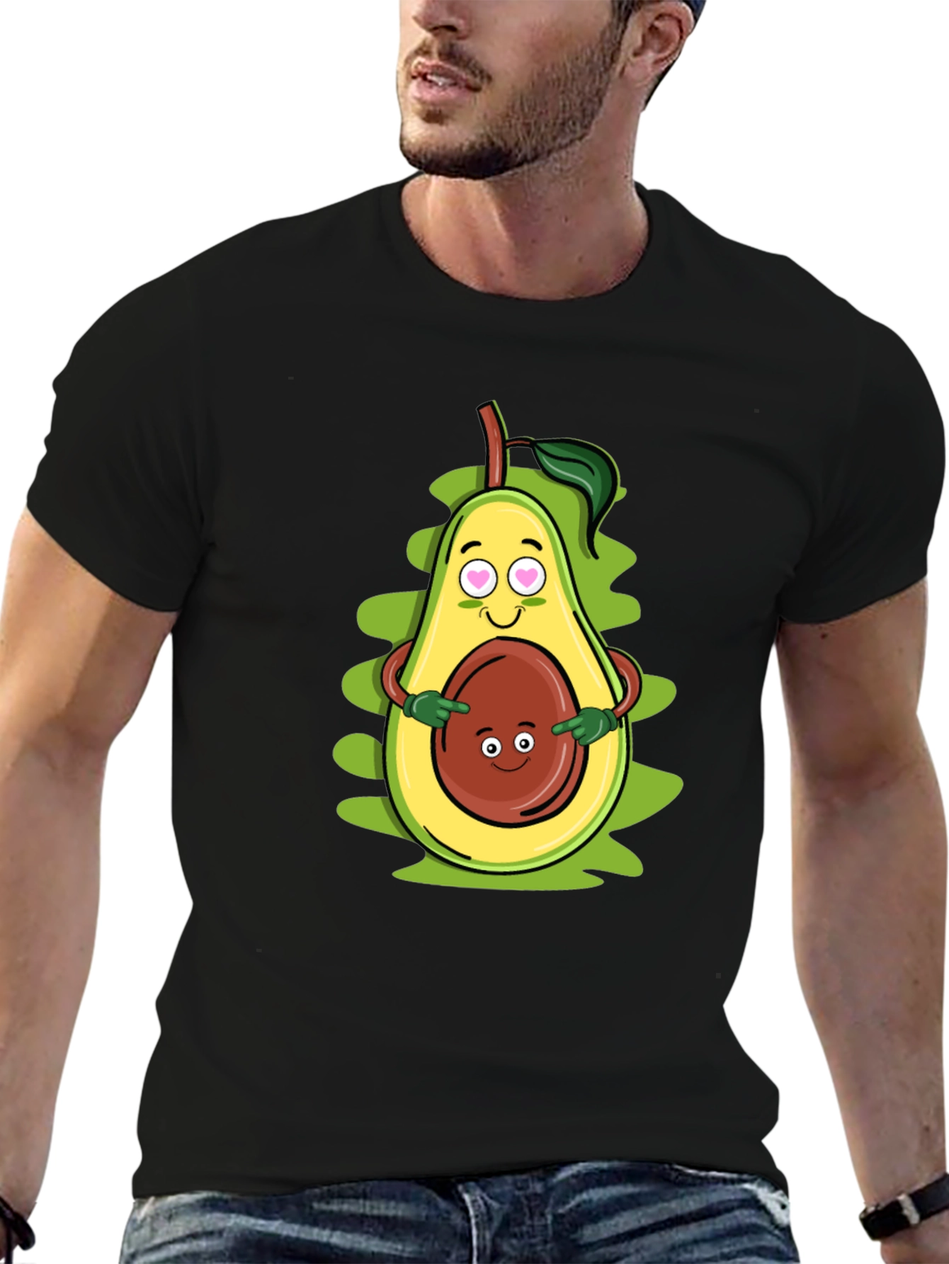 Funny Avocado Family Graphic T-Shirt
