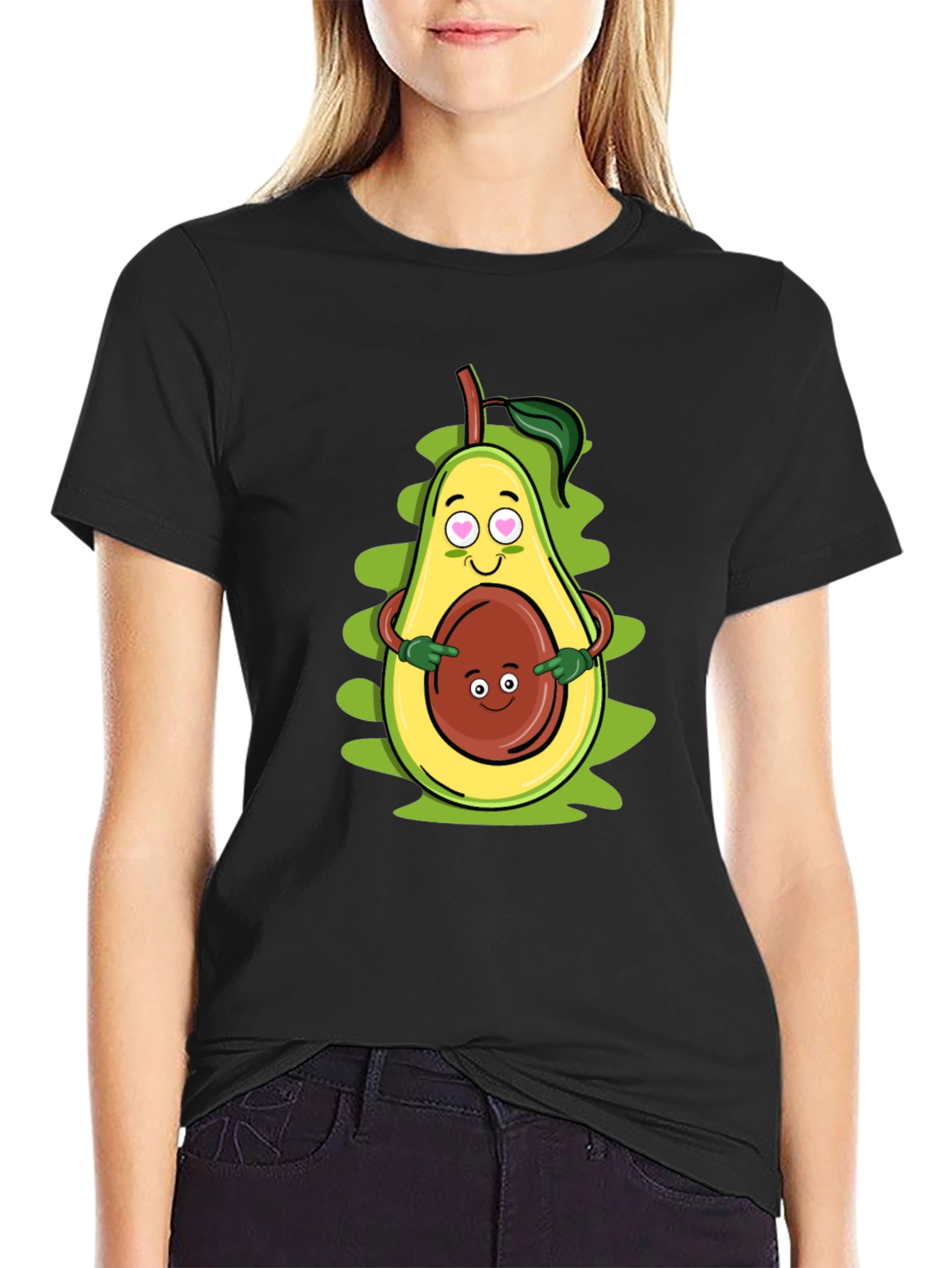 Funny Avocado Family Graphic T-Shirt