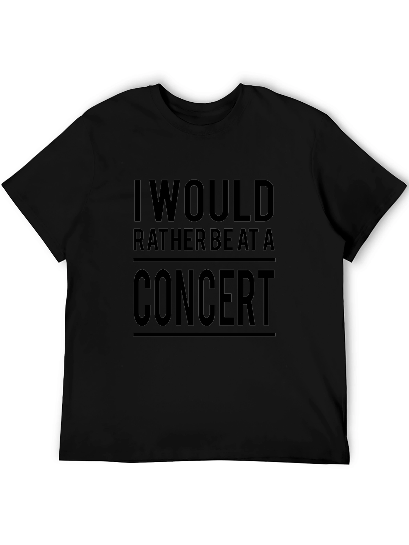 Concert Lover T-Shirt - Black Graphic Tee