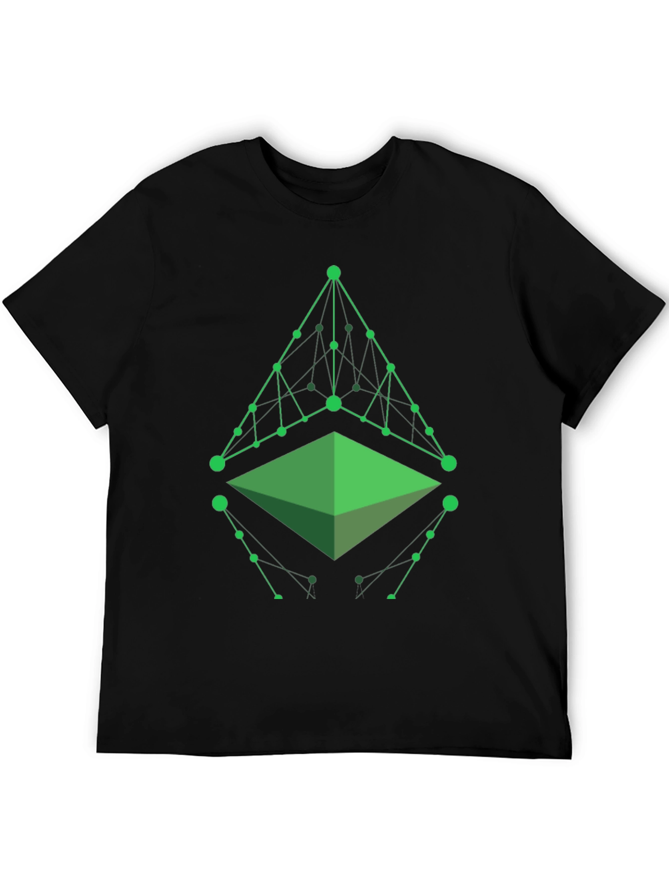Geometric Green Graphic T-Shirt
