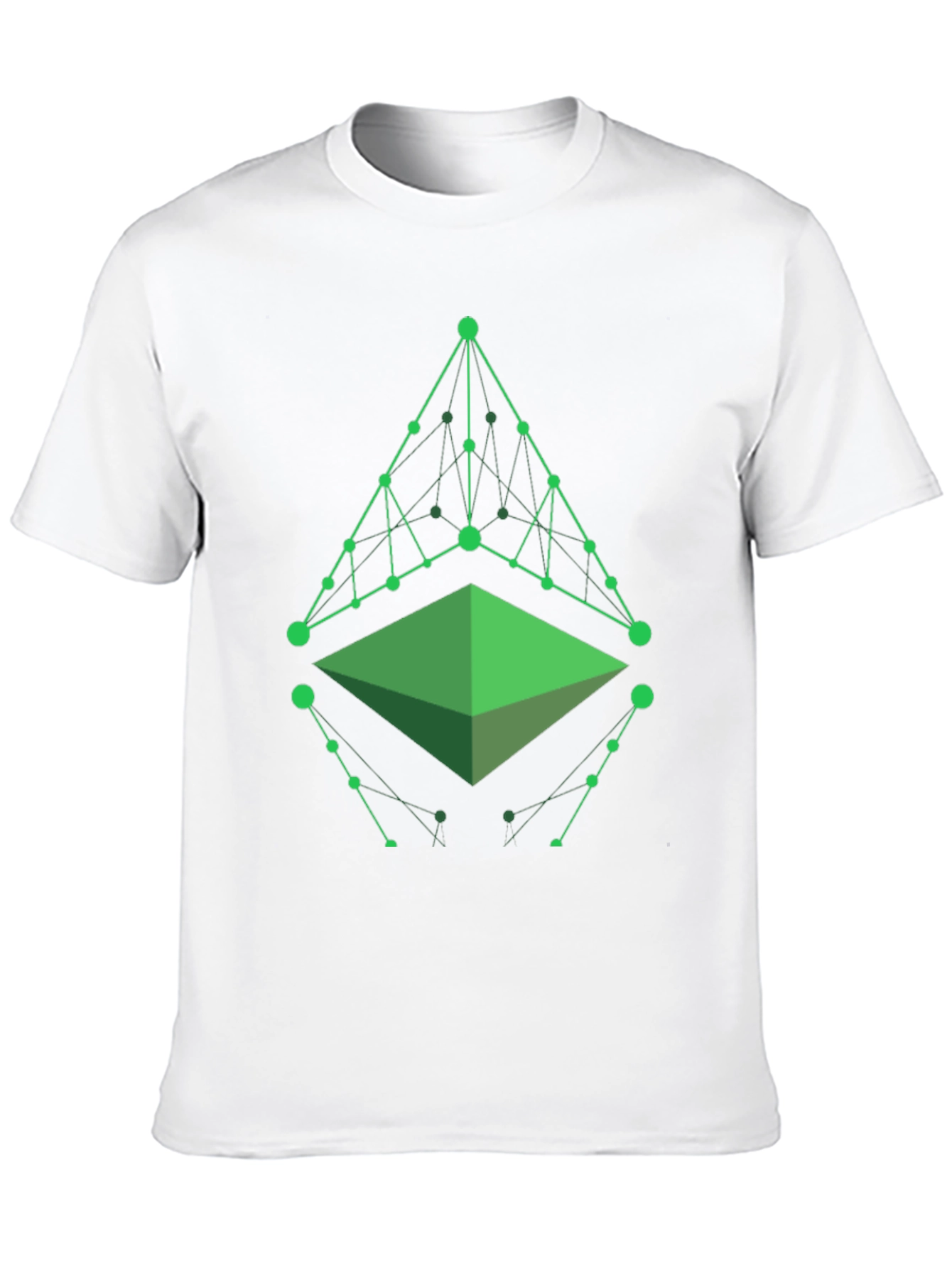 Geometric Green Graphic T-Shirt