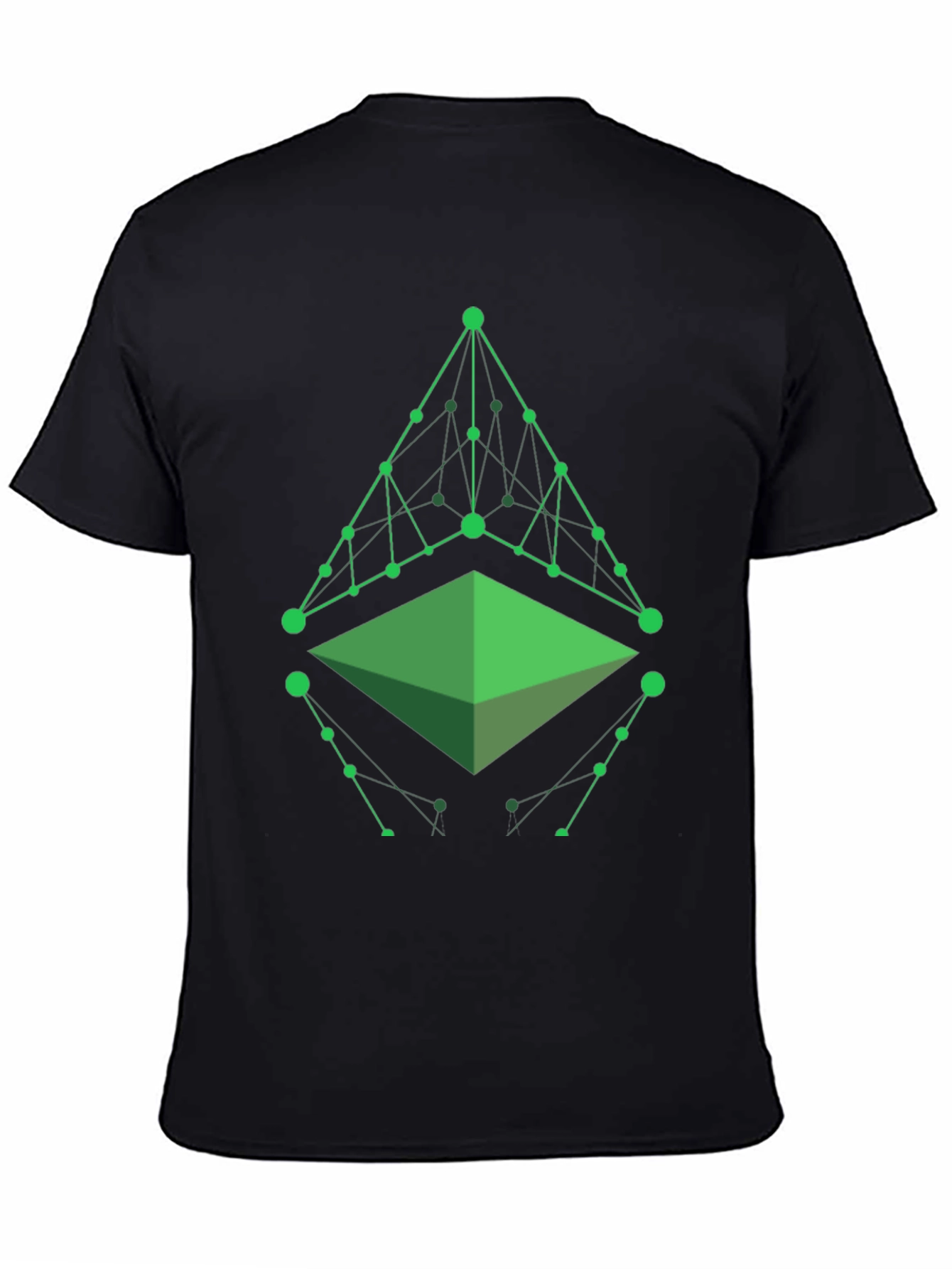 Geometric Green Graphic T-Shirt