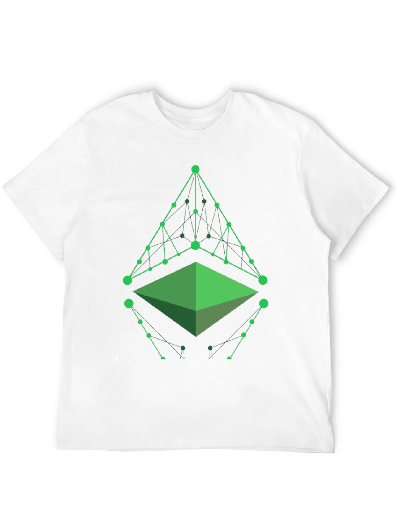 Geometric Green Graphic T-Shirt