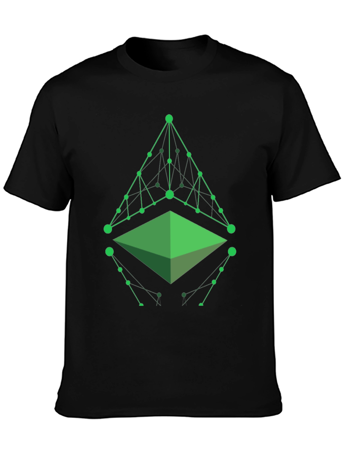 Geometric Green Graphic T-Shirt