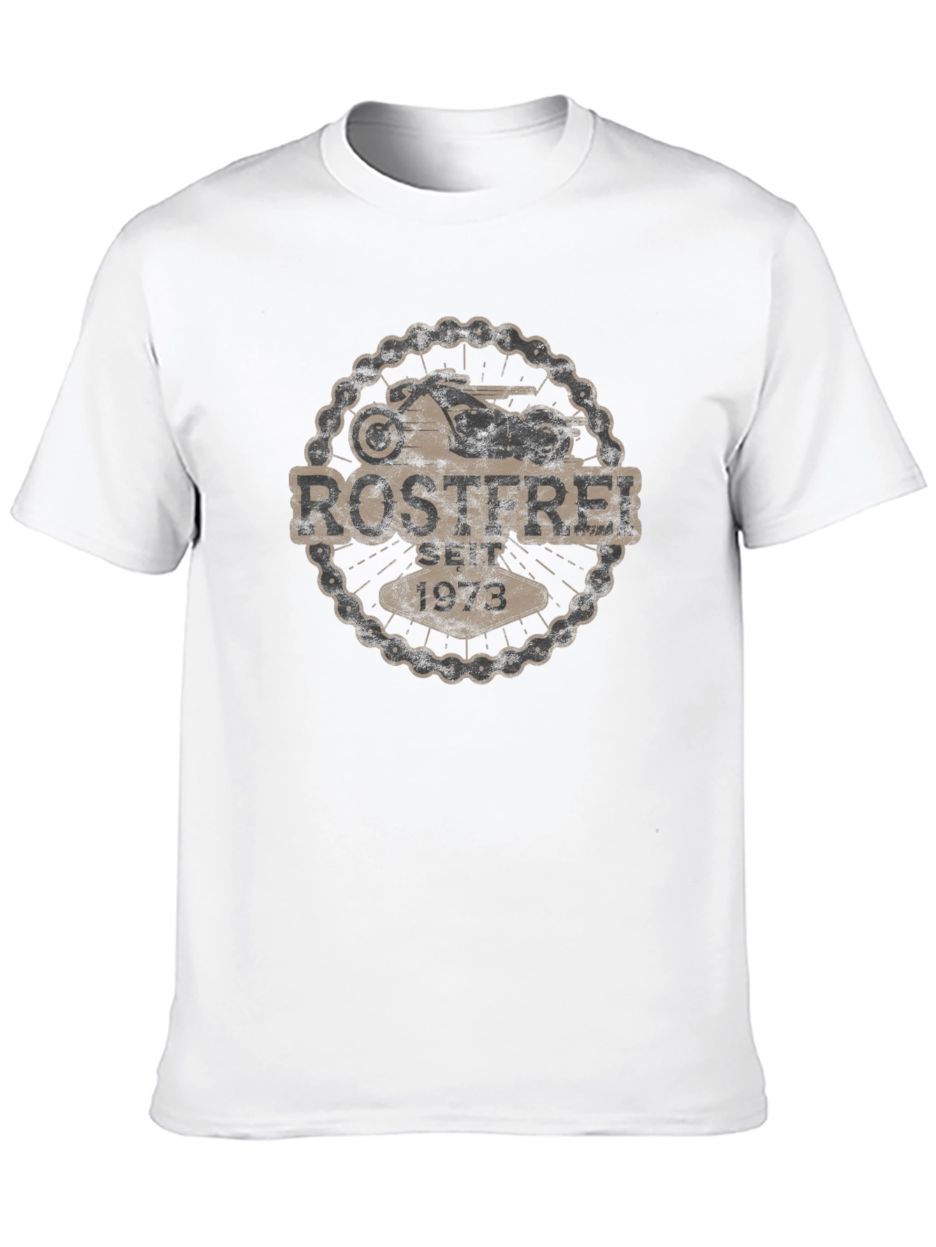 Rostfrei Seit 1973 Motorcycle T-Shirt - Black