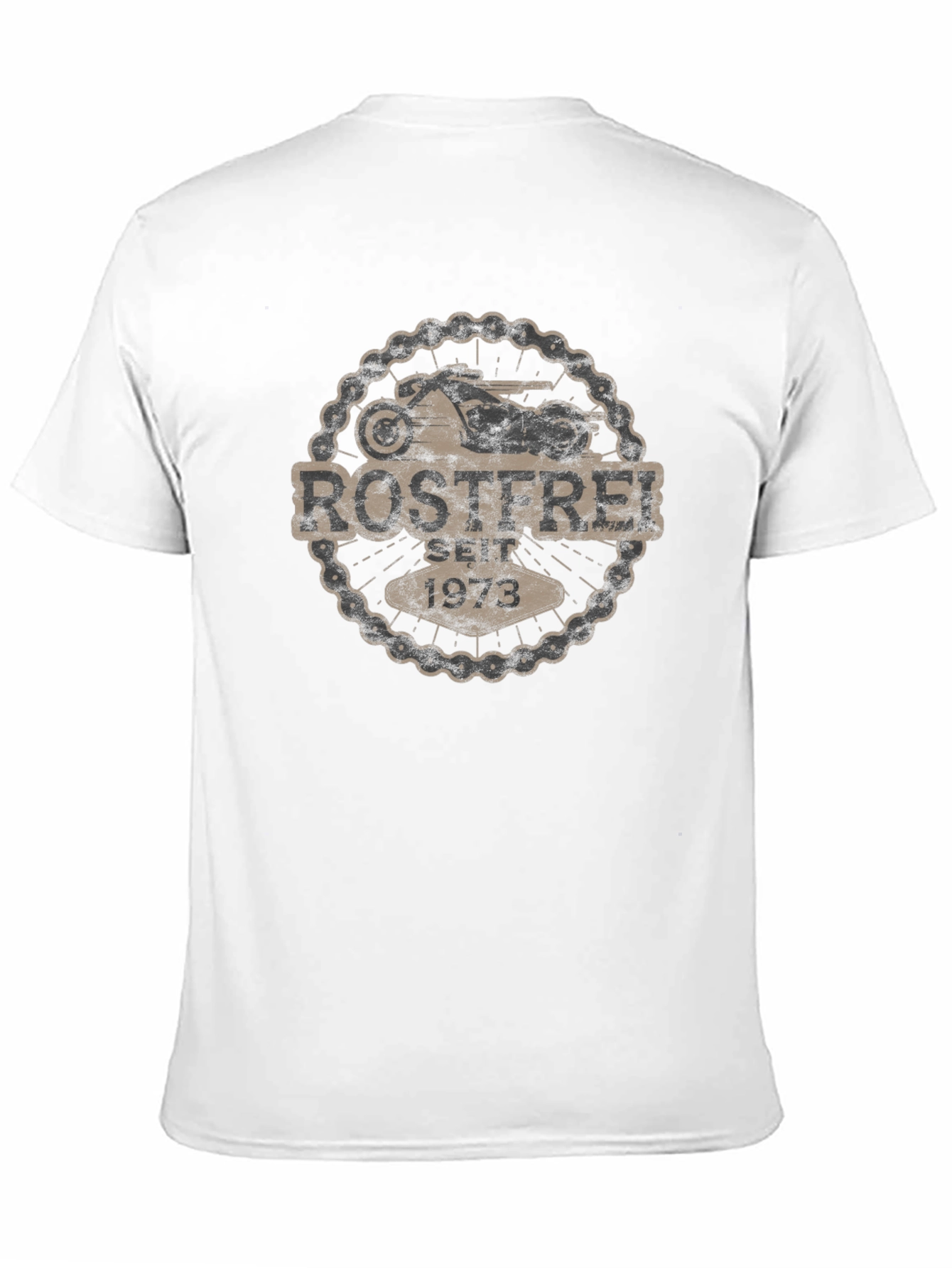 Rostfrei Seit 1973 Motorcycle T-Shirt - Black