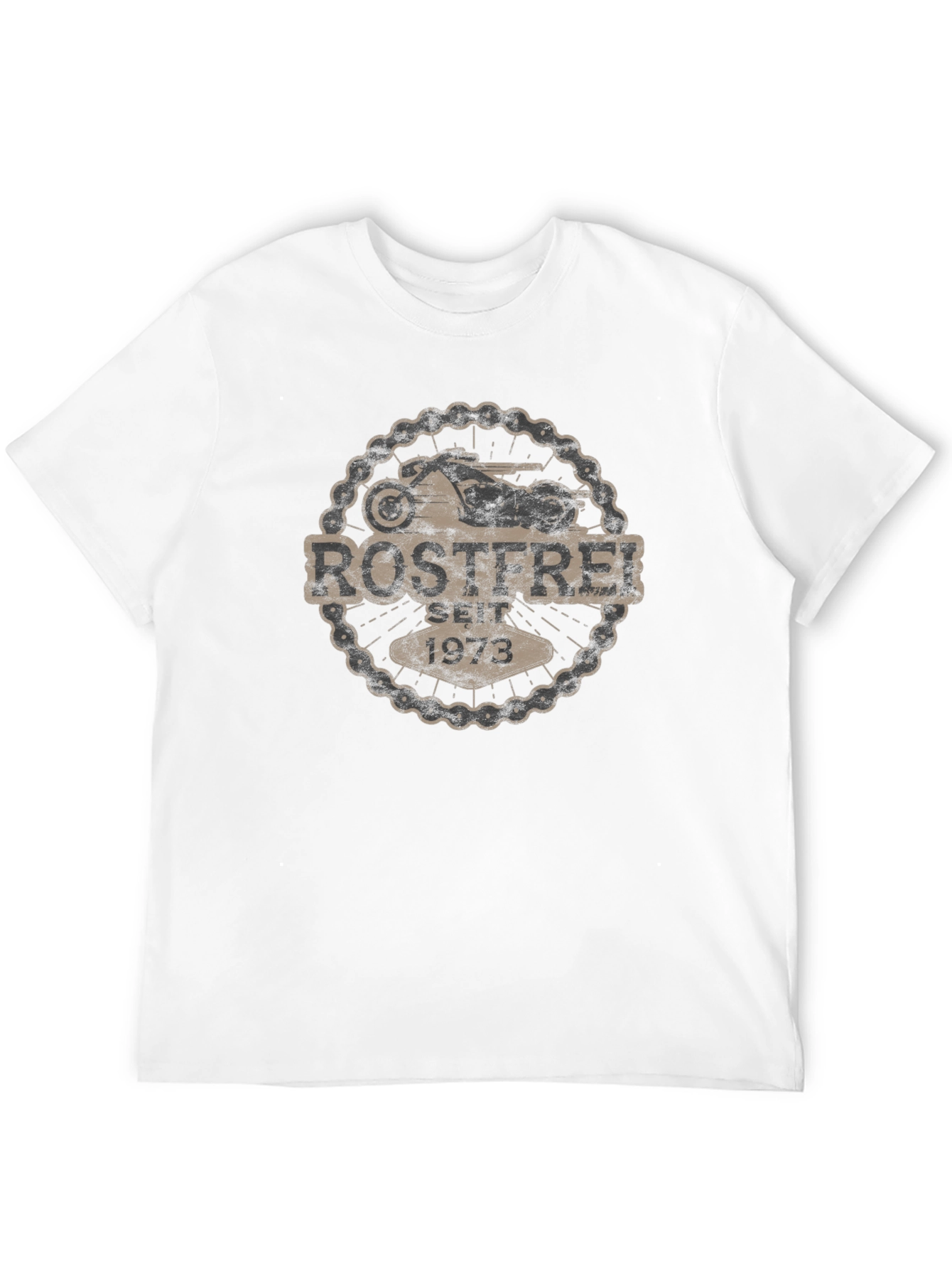Rostfrei Seit 1973 Motorcycle T-Shirt - Black