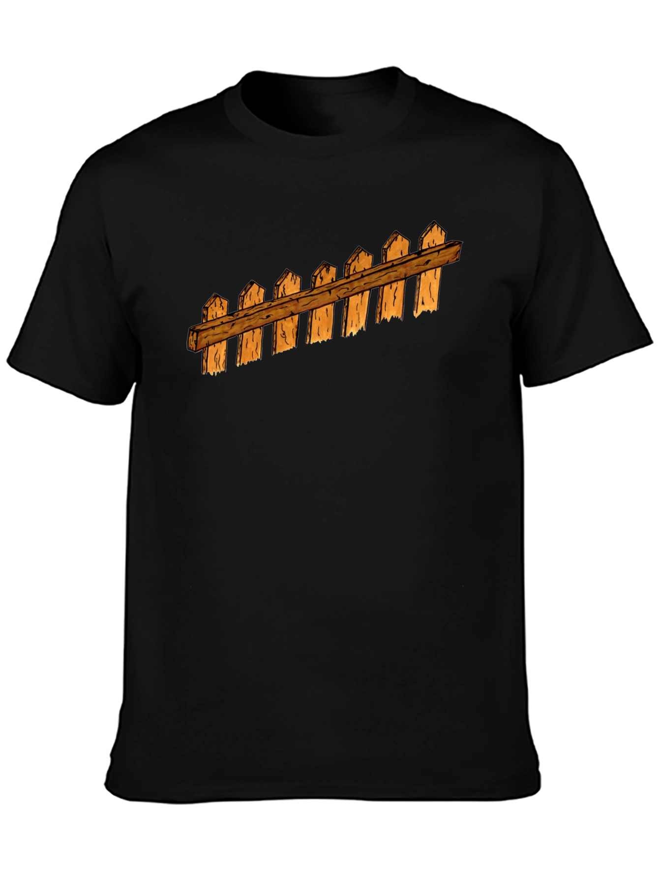 Fence Graphic Black T-Shirt