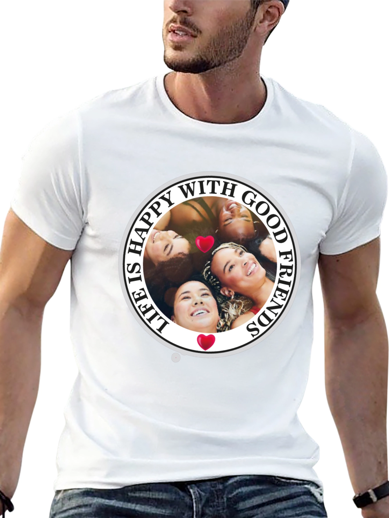 Happy With Good Friends T-Shirt