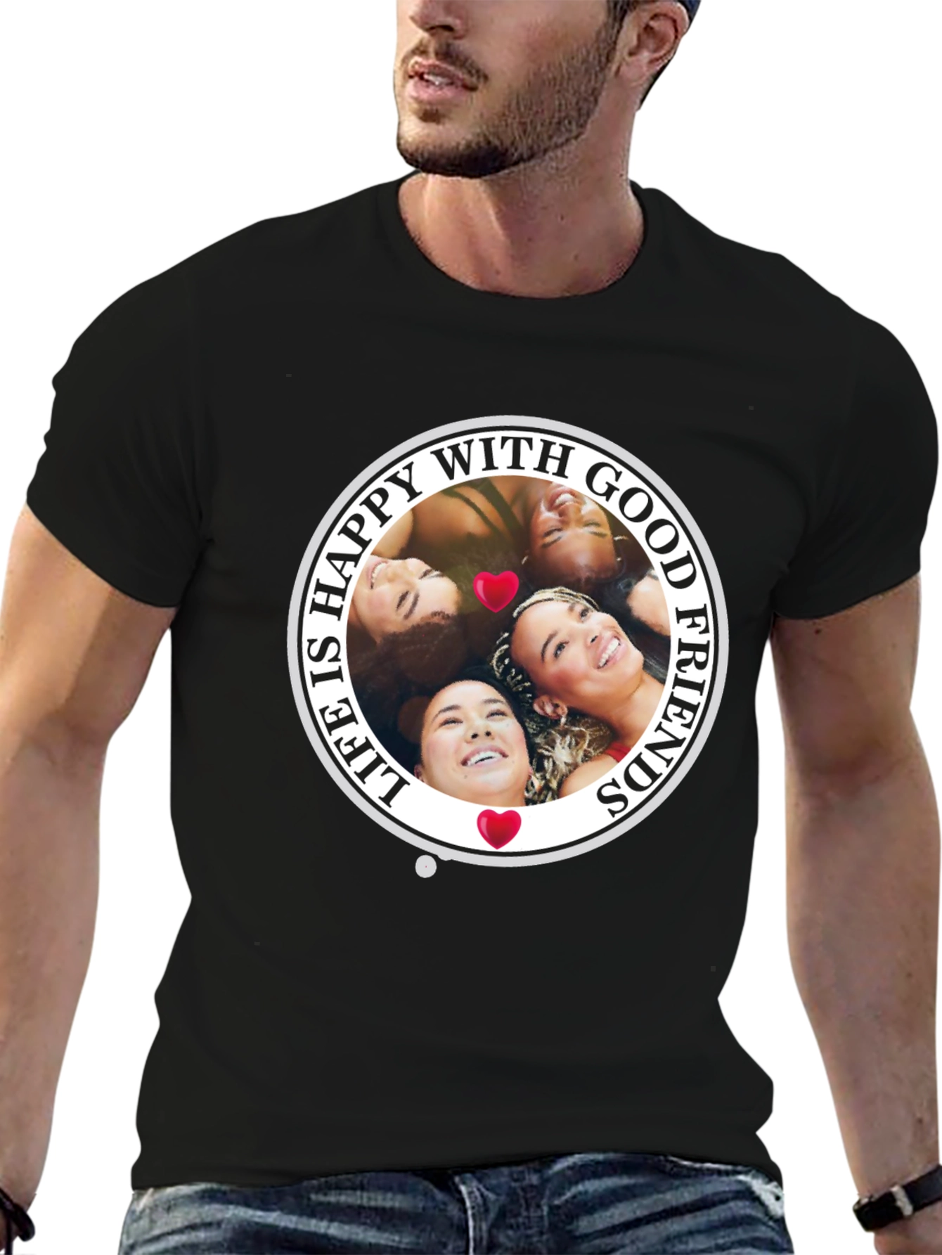 Happy With Good Friends T-Shirt