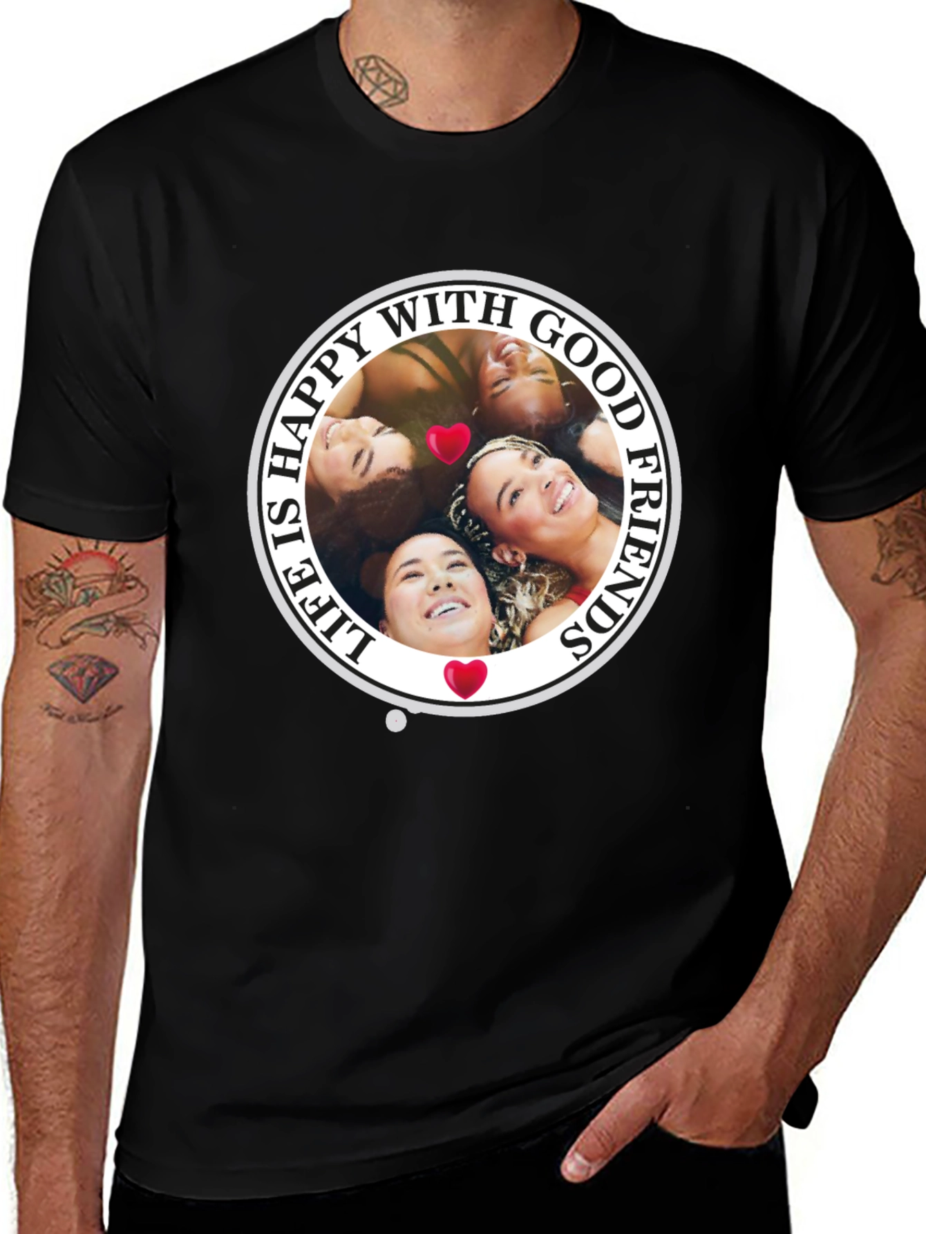 Happy With Good Friends T-Shirt