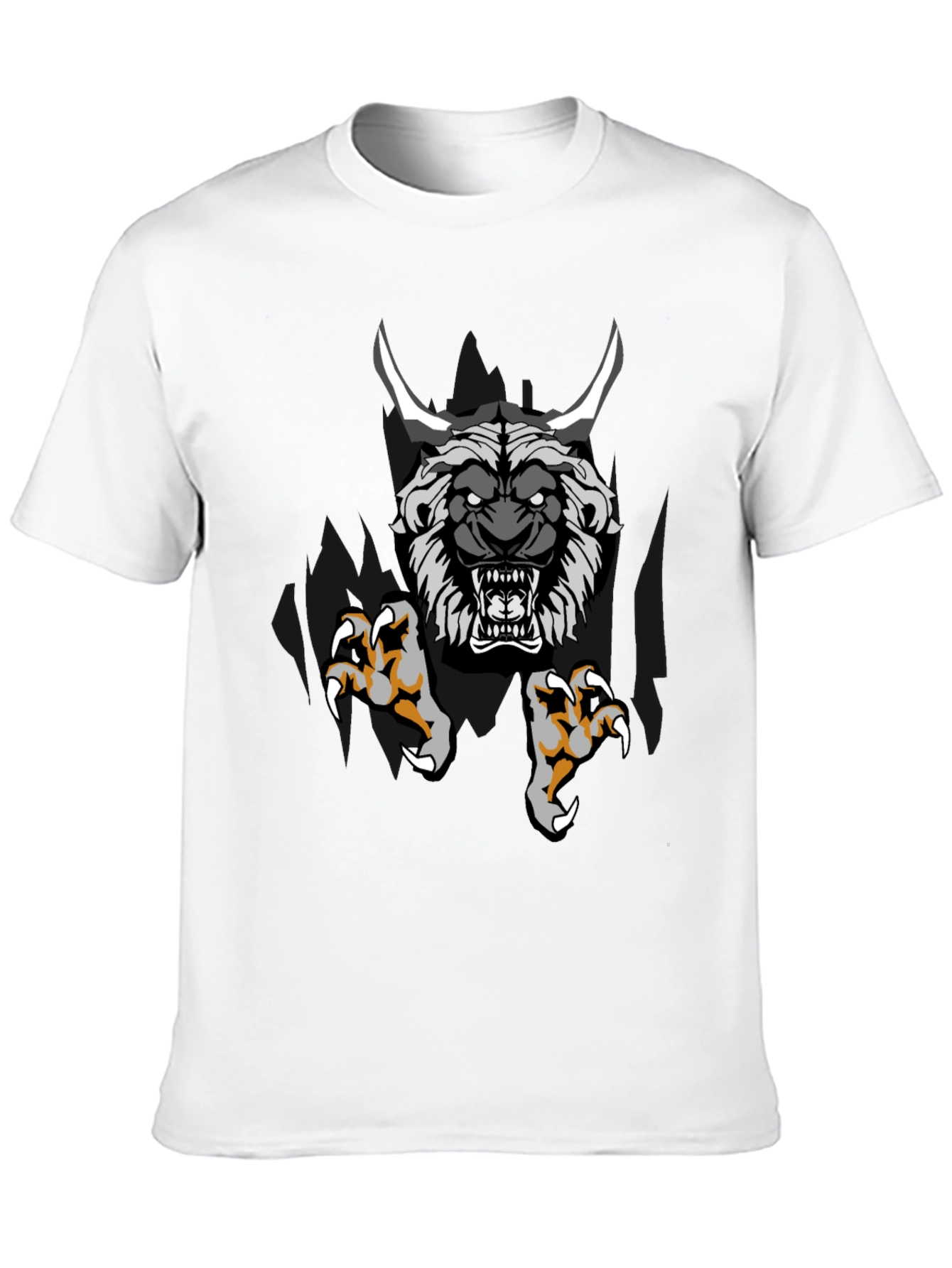 Monster Graphic Print Black T-Shirt