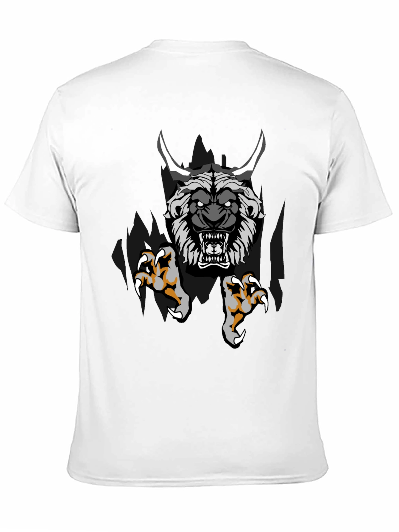 Monster Graphic Print Black T-Shirt