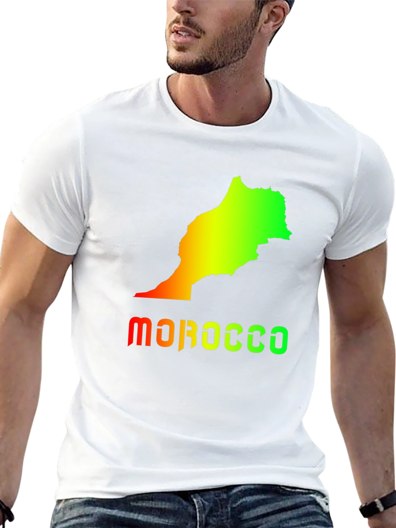 Morocco Map T-Shirt - Graphic Tee