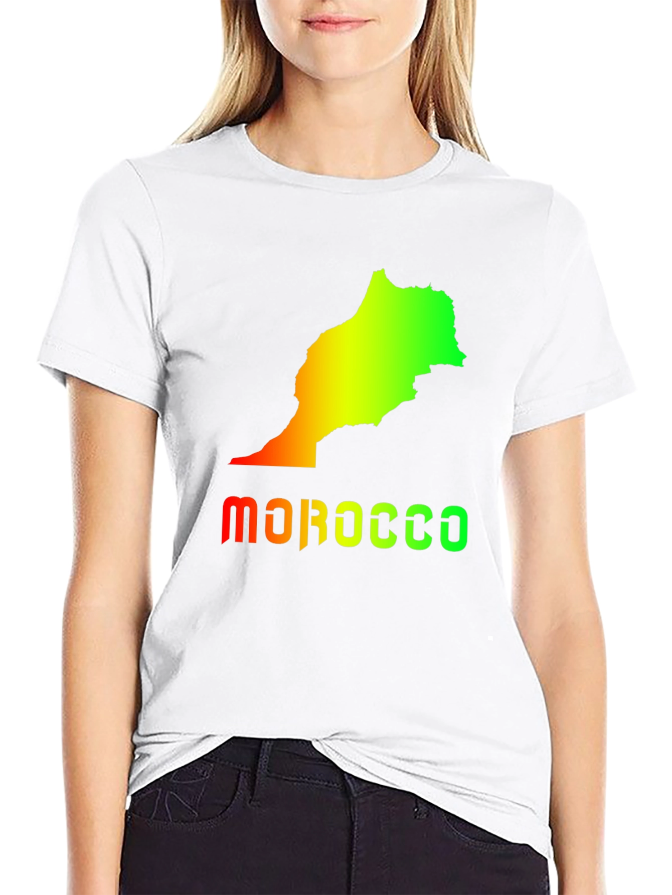 Morocco Map T-Shirt - Graphic Tee