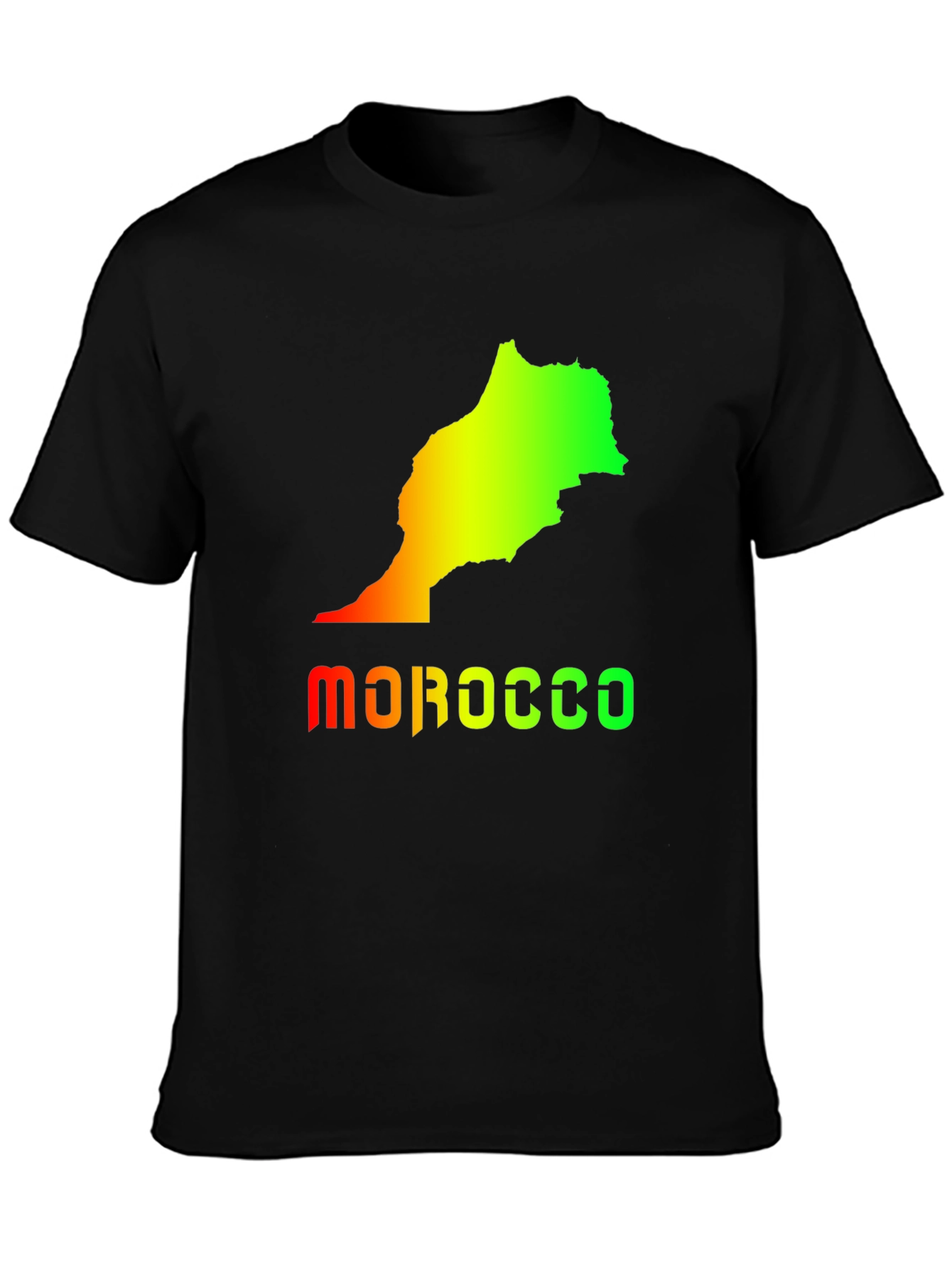 Morocco Map T-Shirt - Graphic Tee