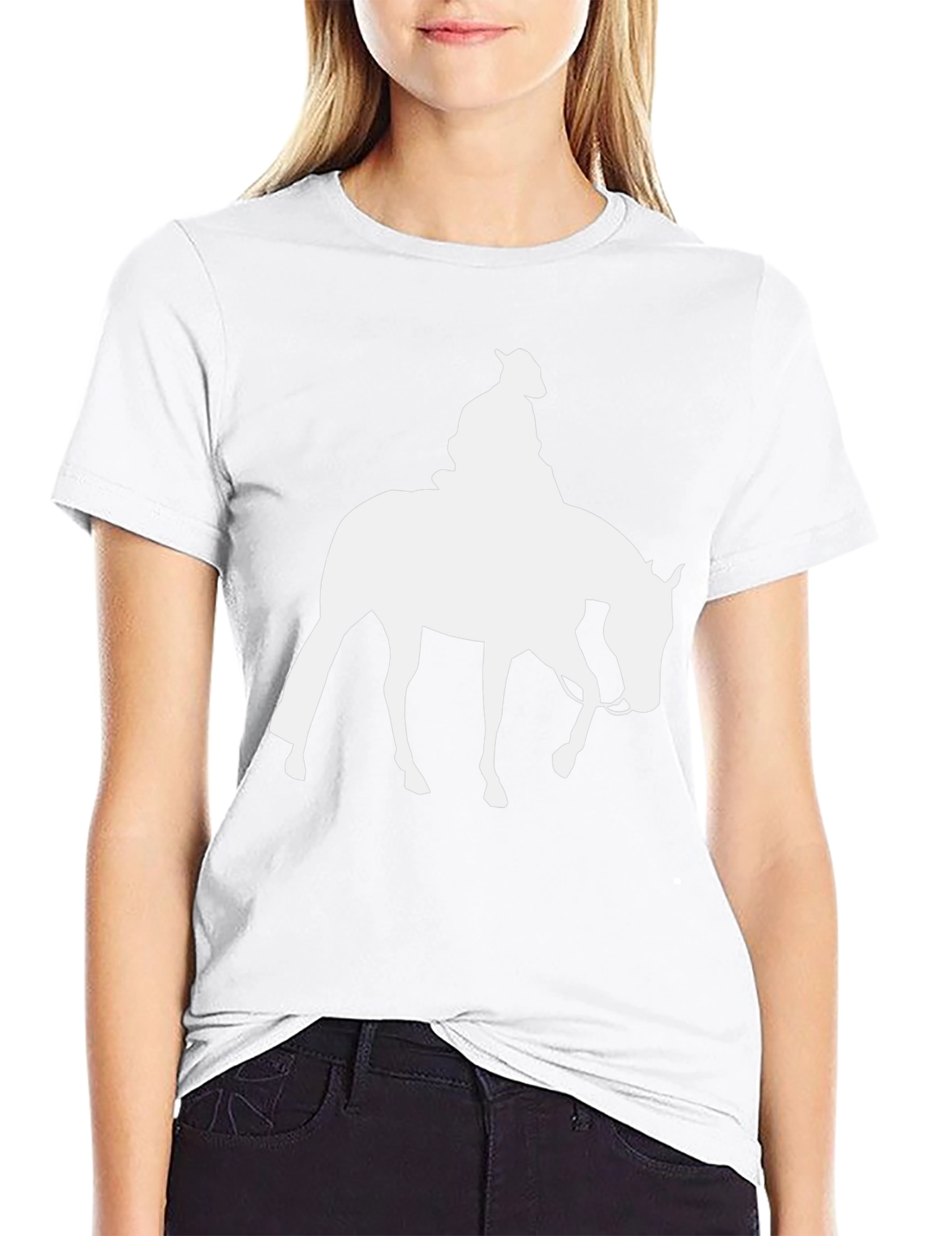 Cowboy Horse Graphic Tee - Western Style T-Shirt