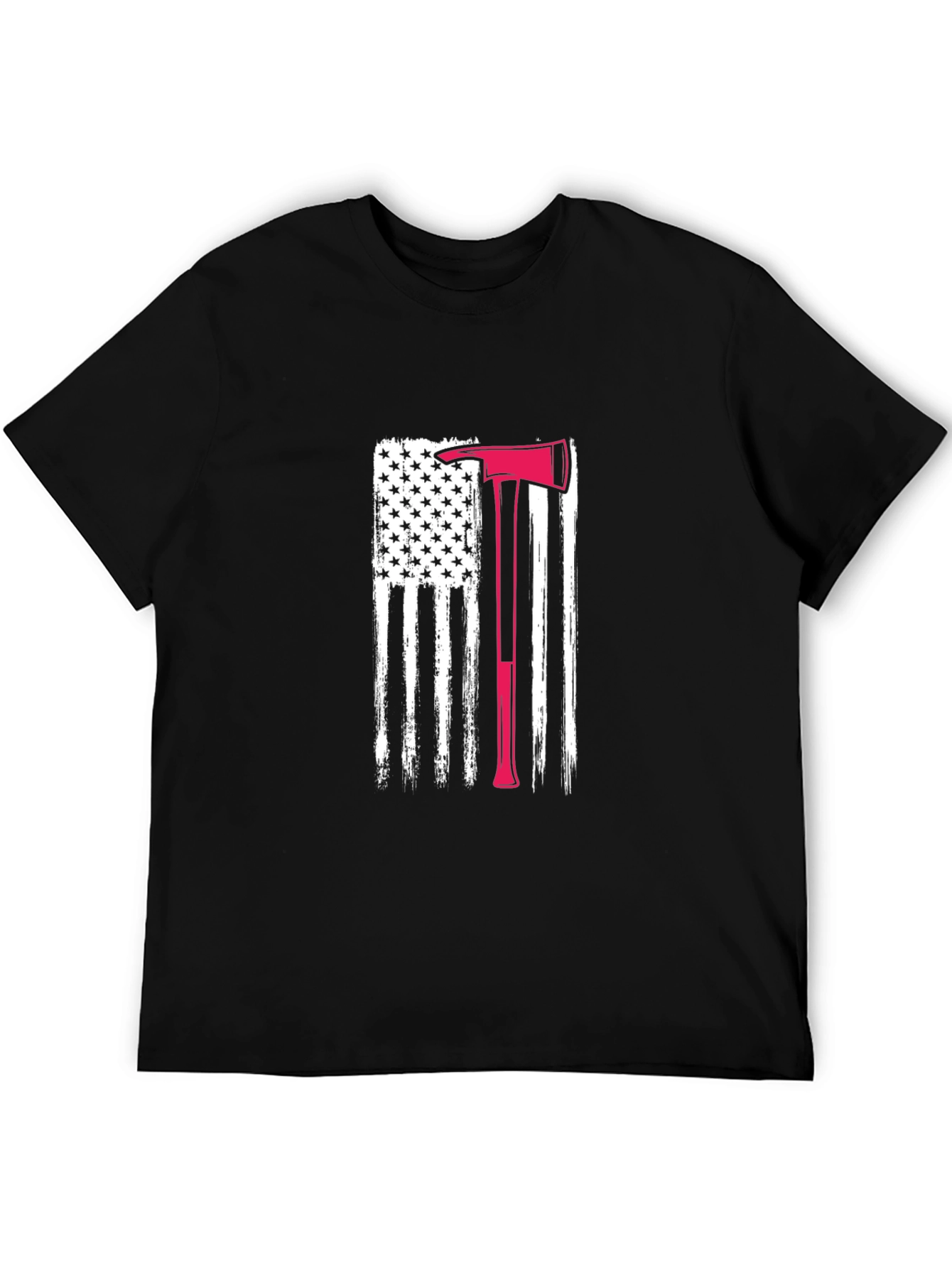 Firefighter Axe Flag Tee
