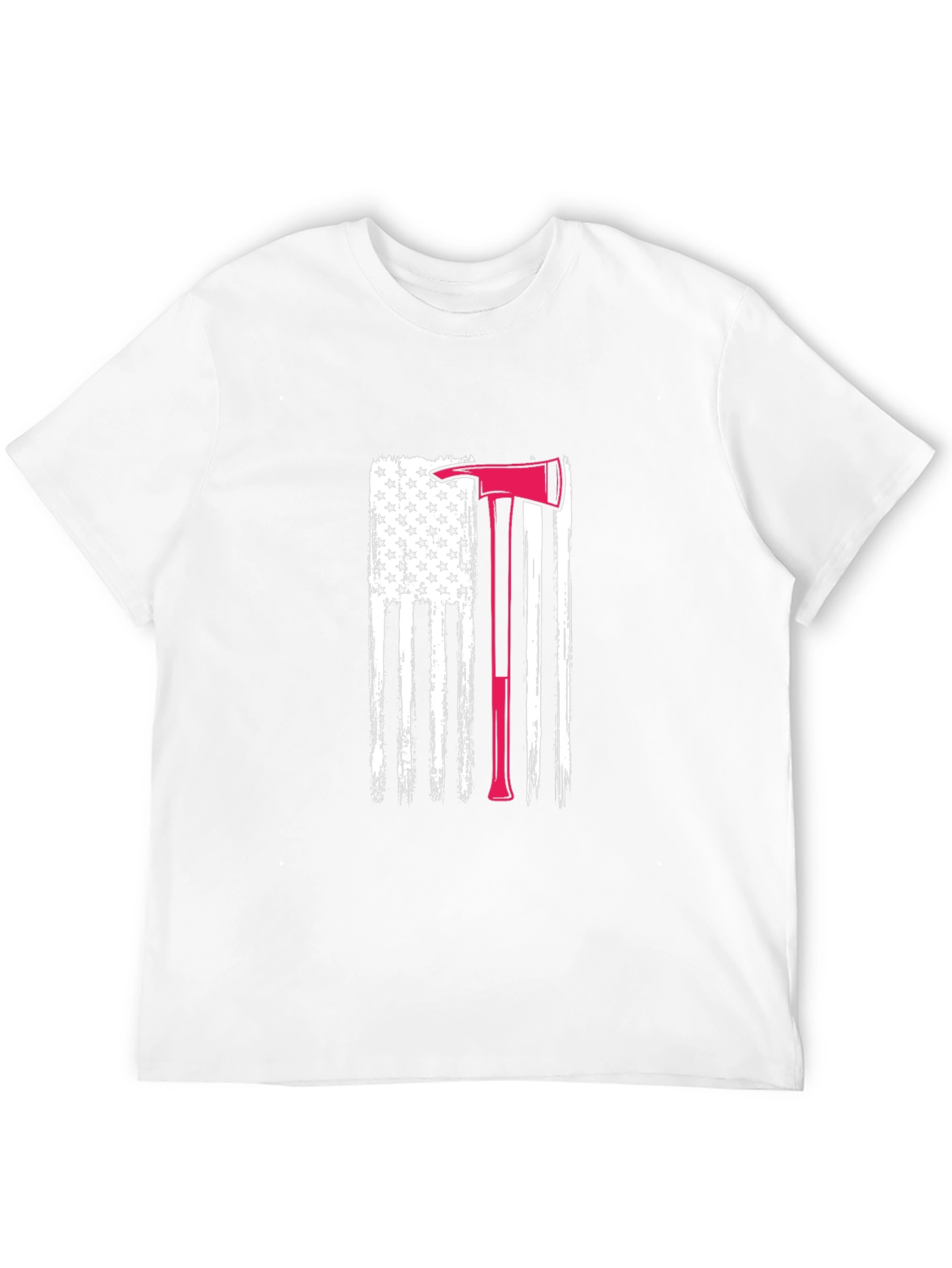Firefighter Axe Flag Tee