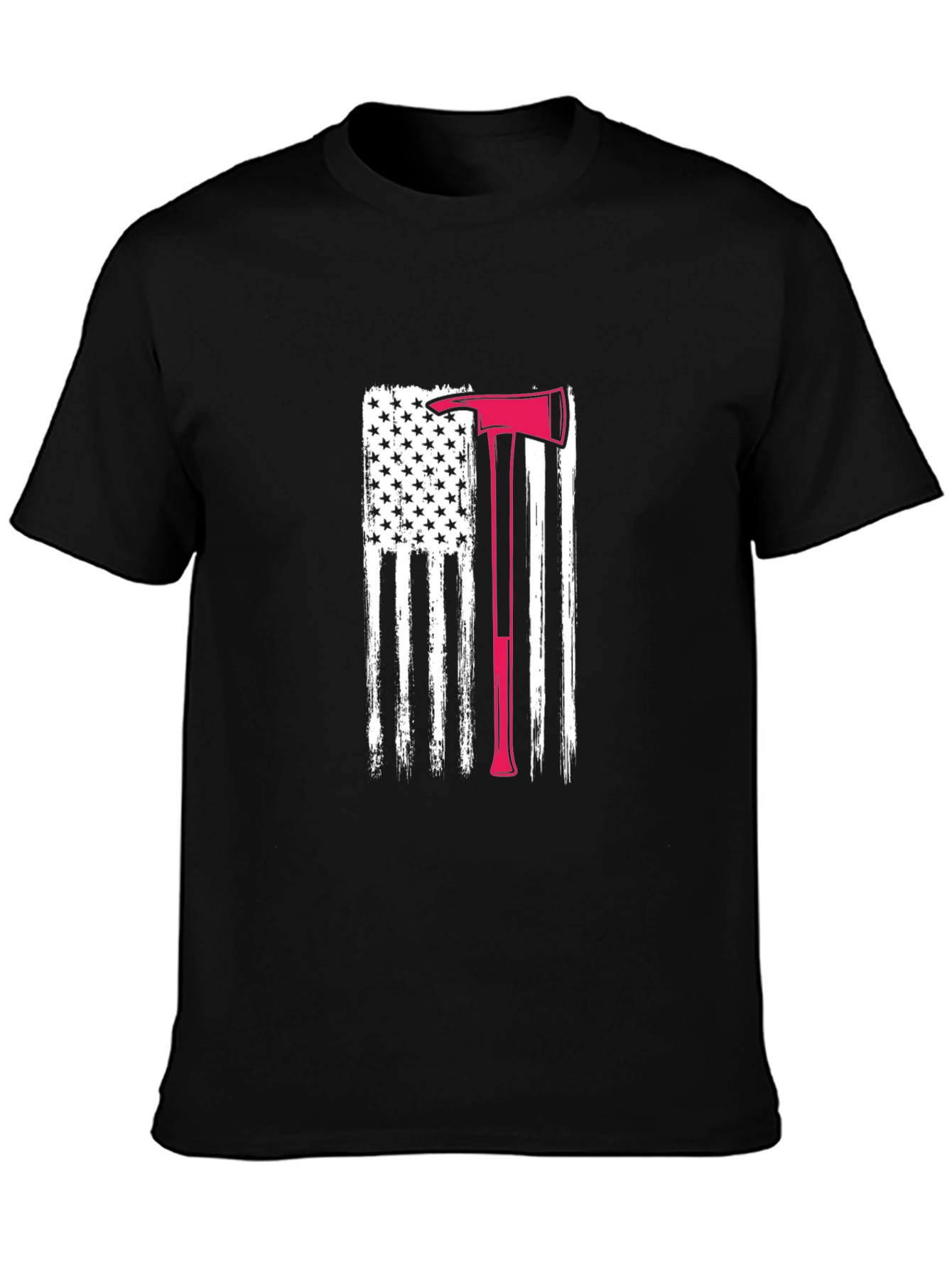 Firefighter Axe Flag Tee