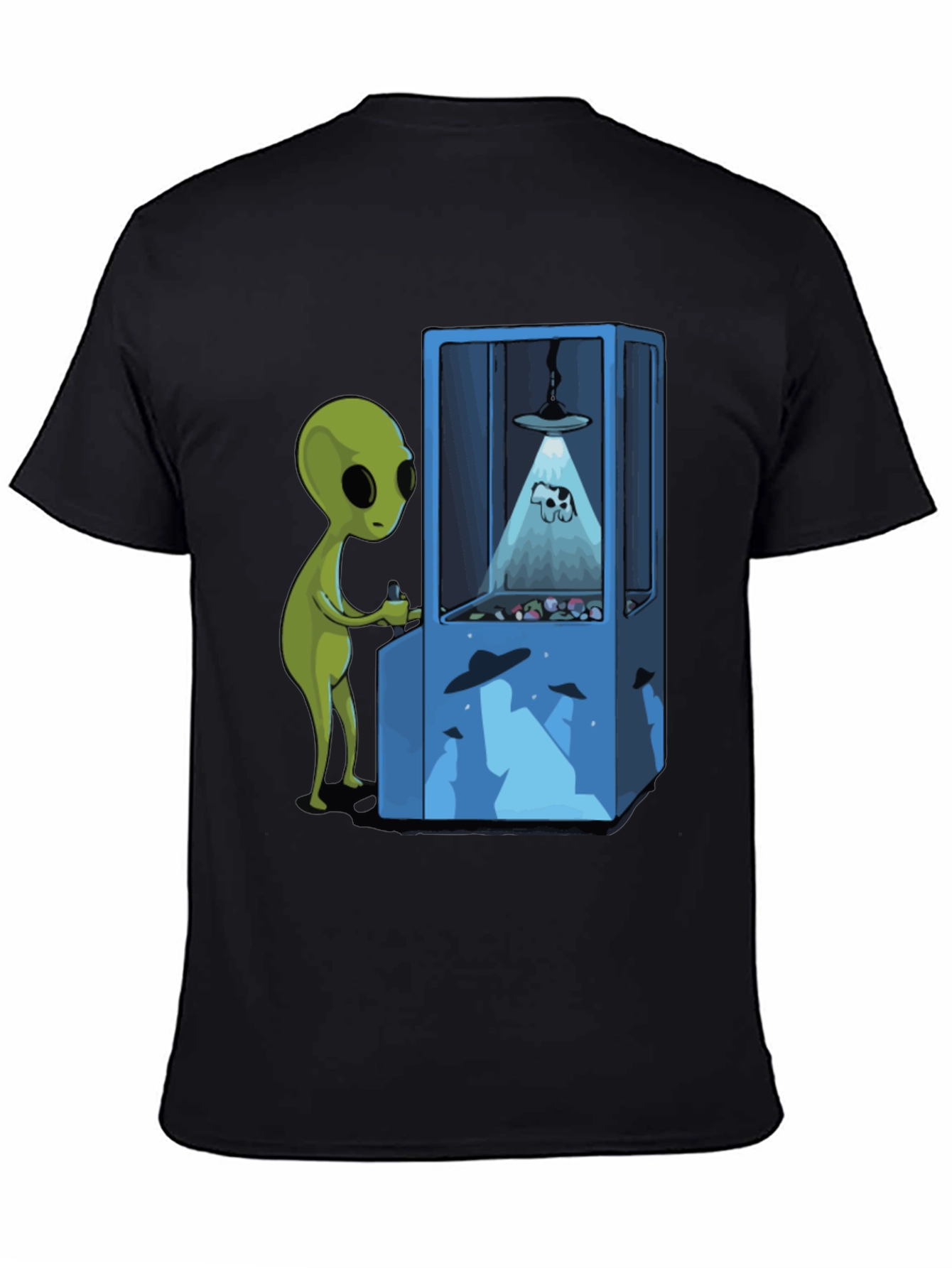 Alien Arcade T-Shirt - Novelty Graphic Tee