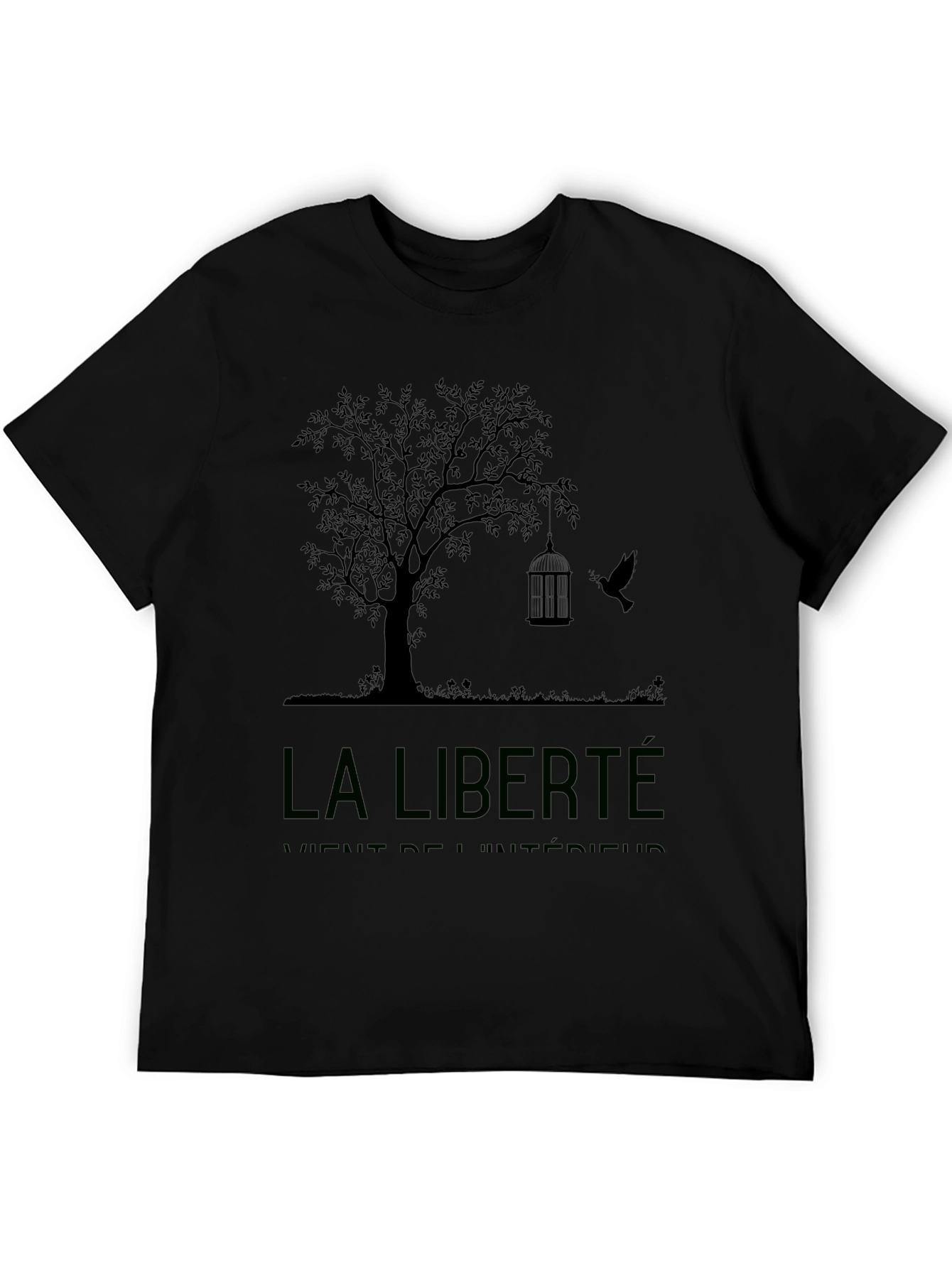 La Liberte T-Shirt: Freedom Birdcage Design