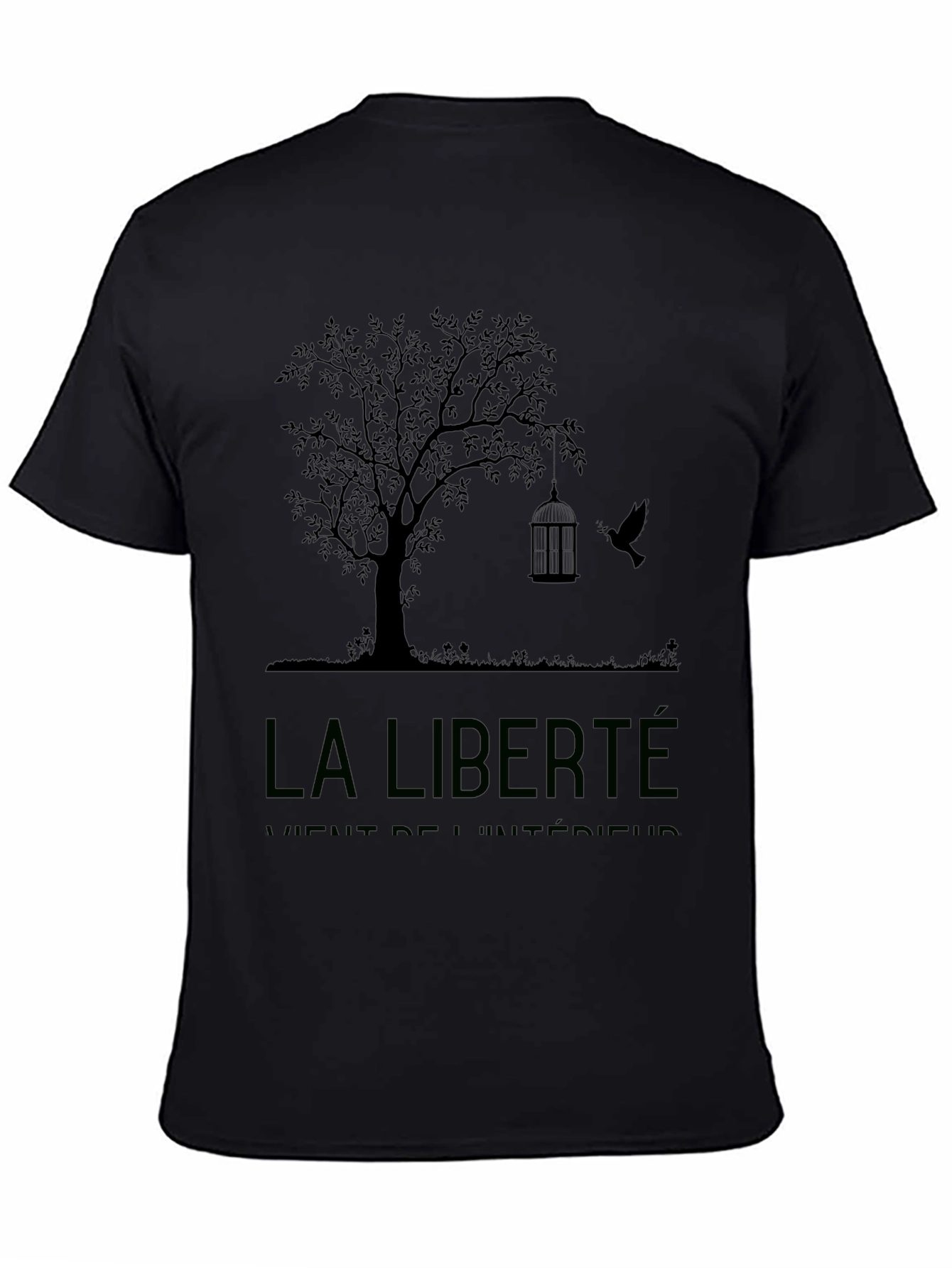 La Liberte T-Shirt: Freedom Birdcage Design