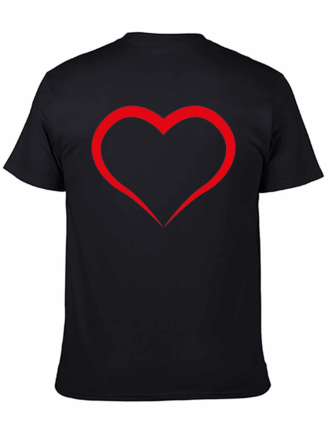 Heart Graphic Black T-Shirt
