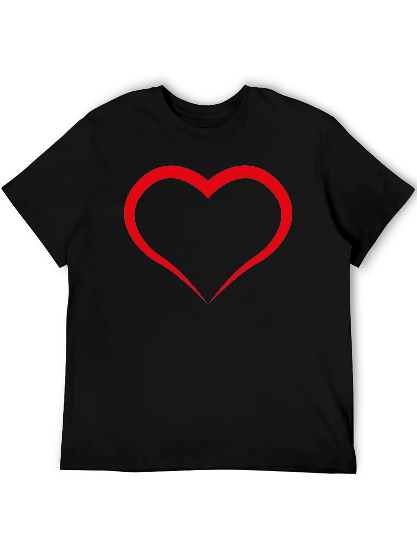 Heart Graphic Black T-Shirt