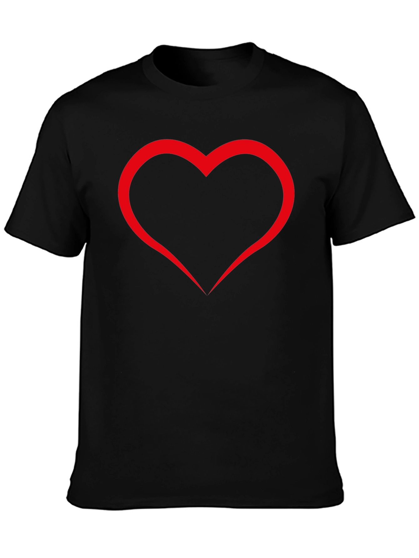 Heart Graphic Black T-Shirt