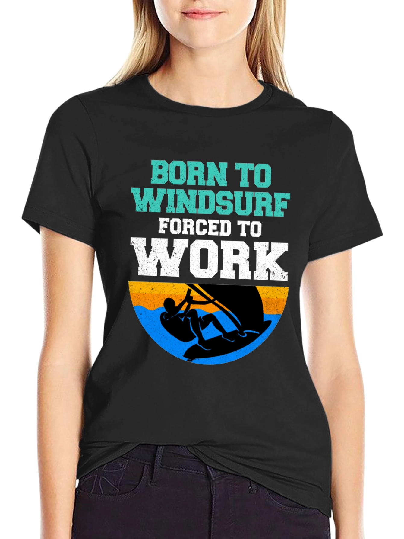 Born to Windsurf T-Shirt - Funny Surfing Tee