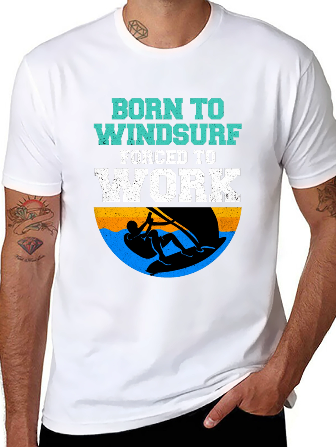 Born to Windsurf T-Shirt - Funny Surfing Tee