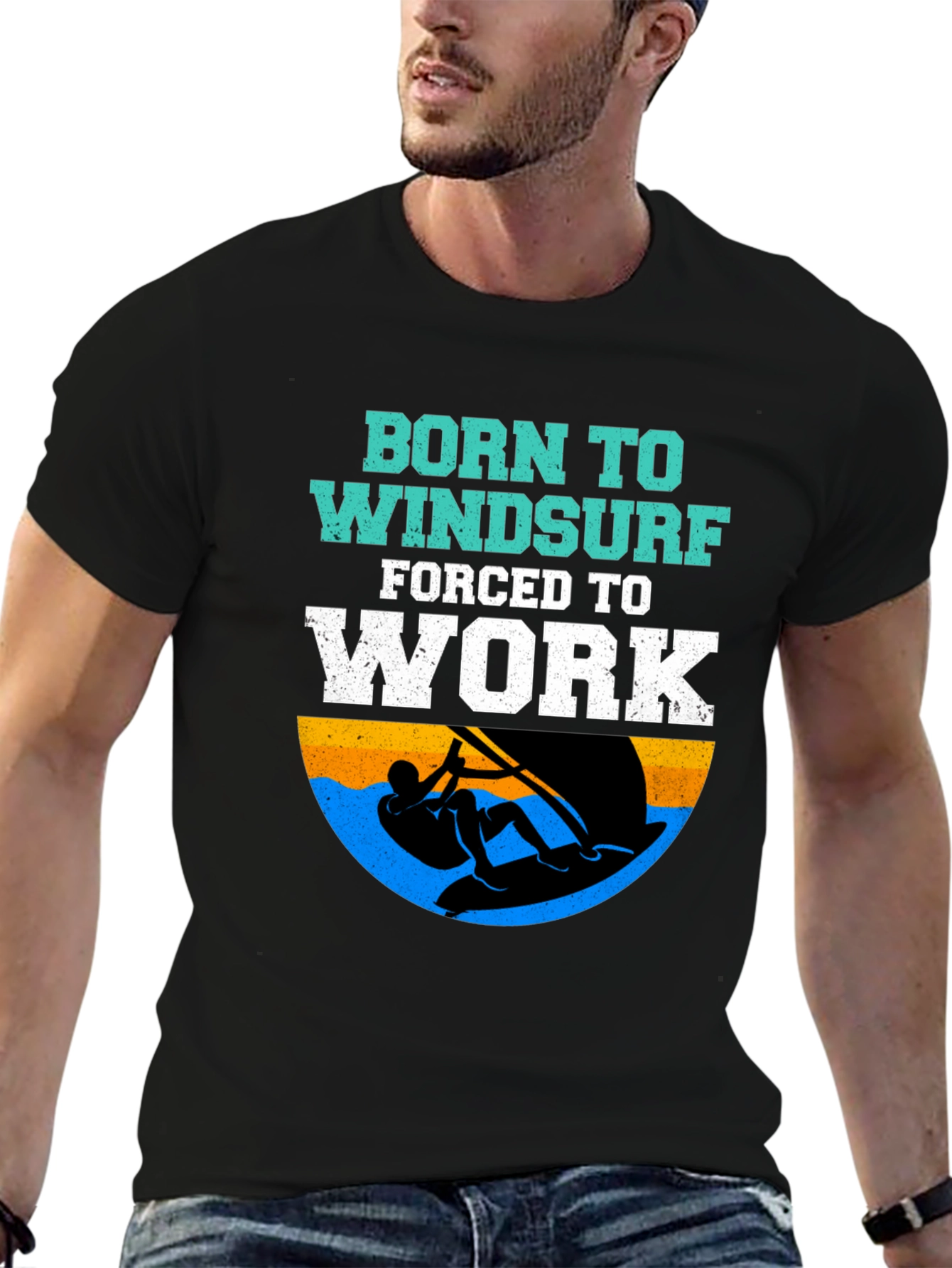 Born to Windsurf T-Shirt - Funny Surfing Tee