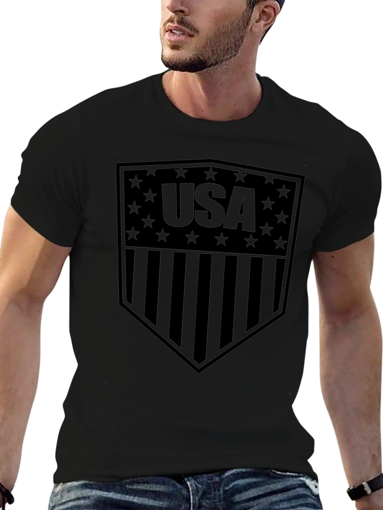 USA Shield Graphic T-Shirt - Patriotic American Pride