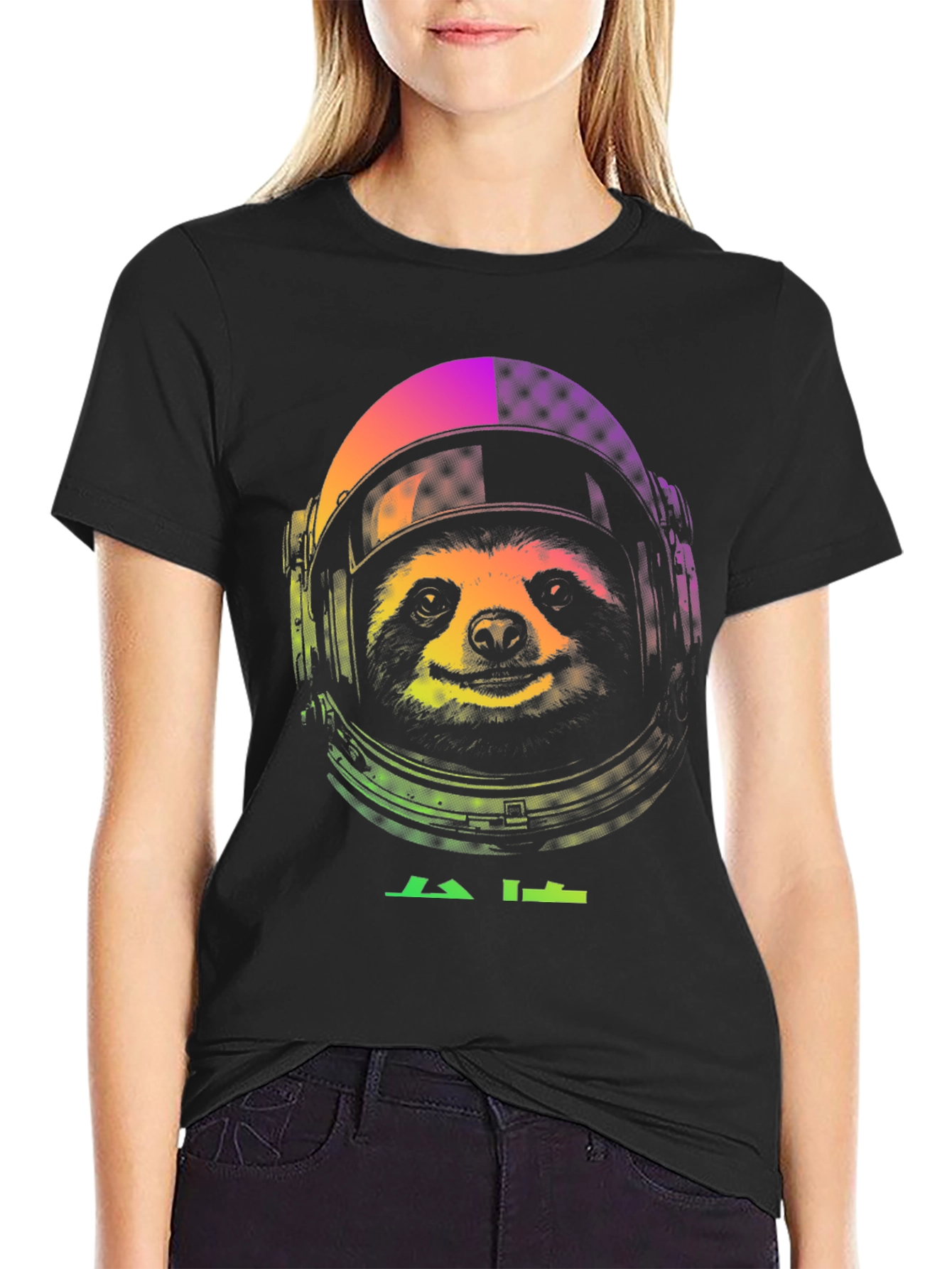 Sloth Astronaut Graphic T-Shirt - Space Animal Tee