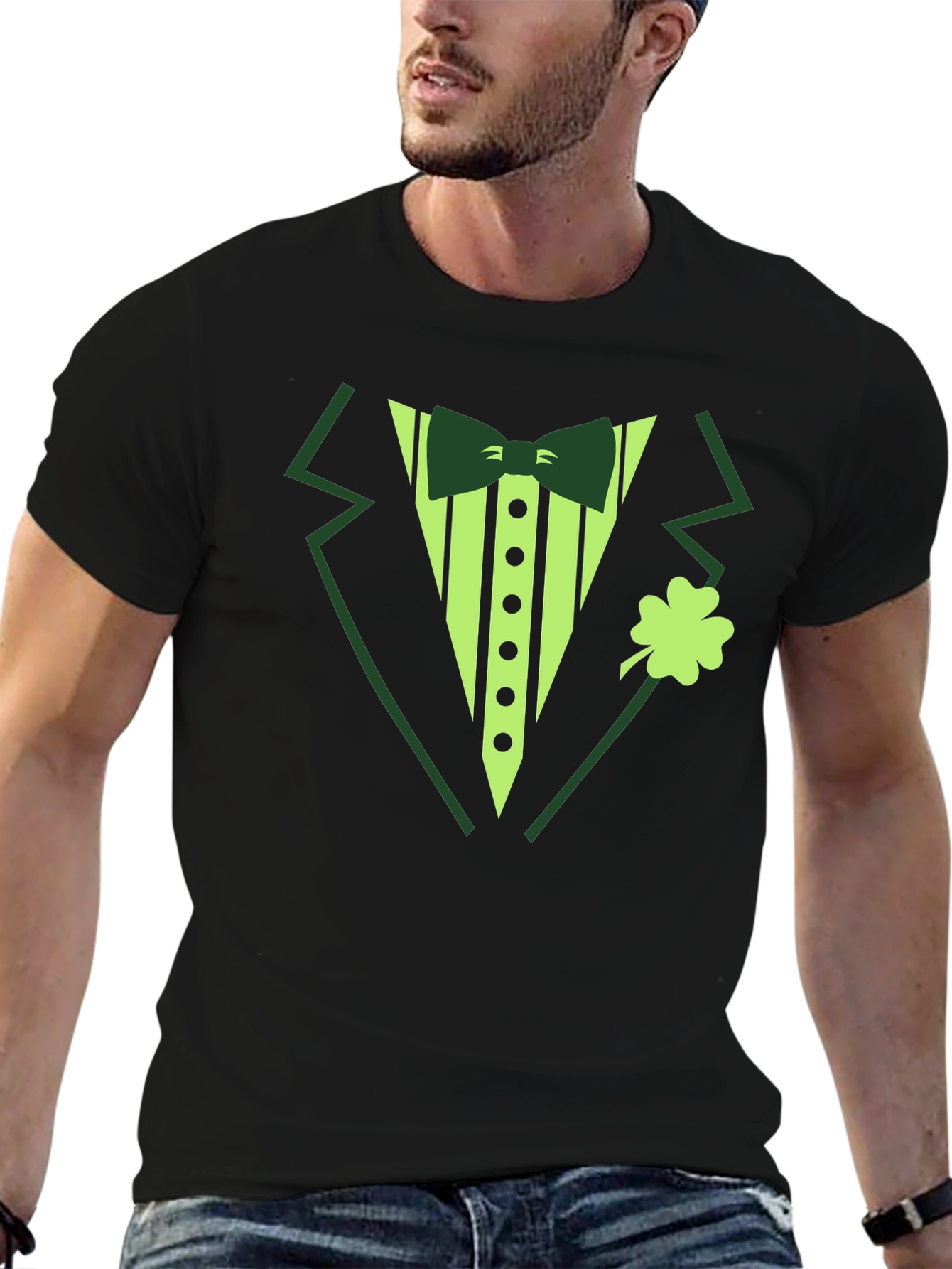 St Patricks Day Tuxedo T-Shirt - Irish Celebration Apparel