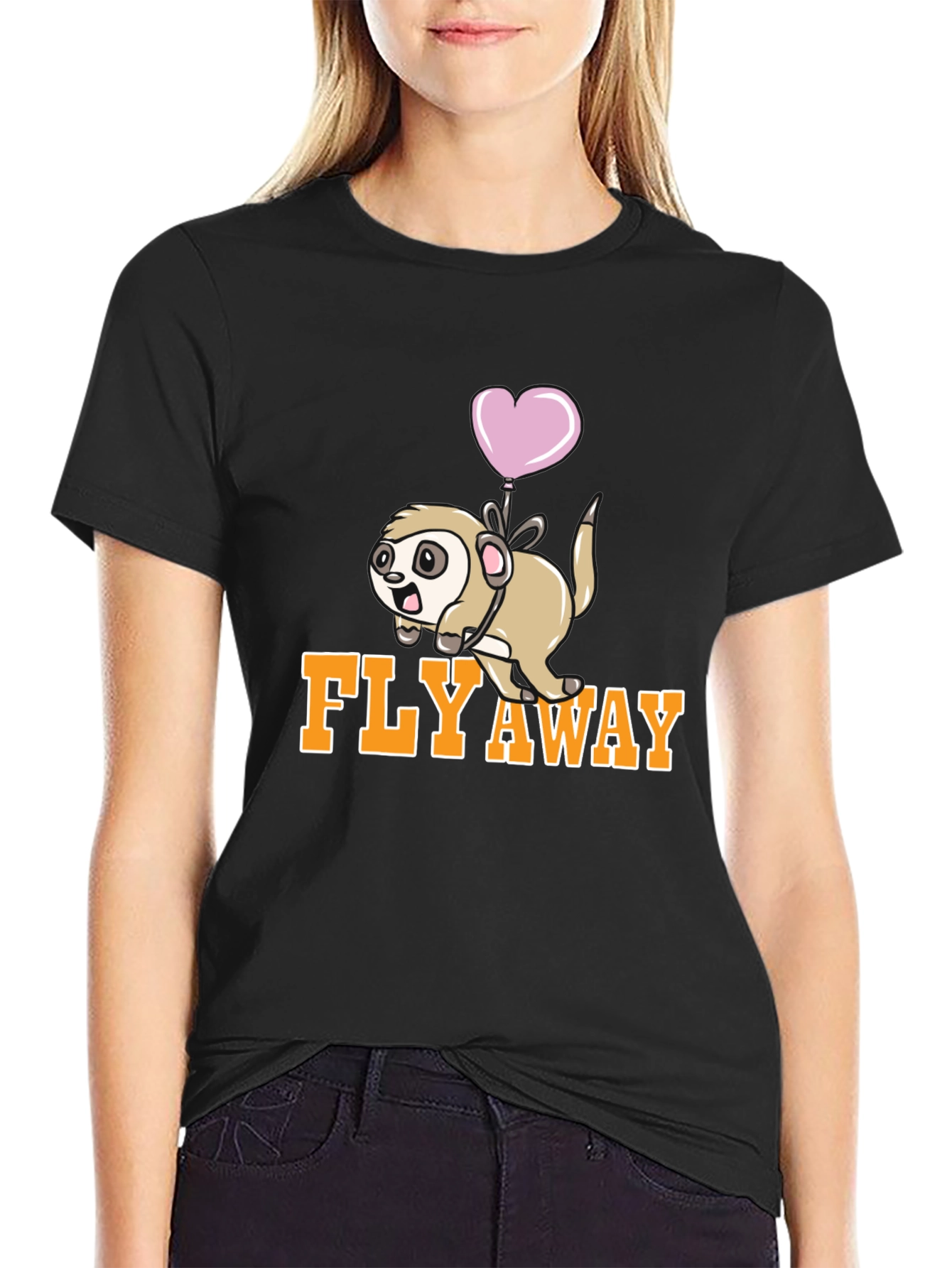 Fly Away Sloth T-Shirt - Cute Cartoon Animal Tee