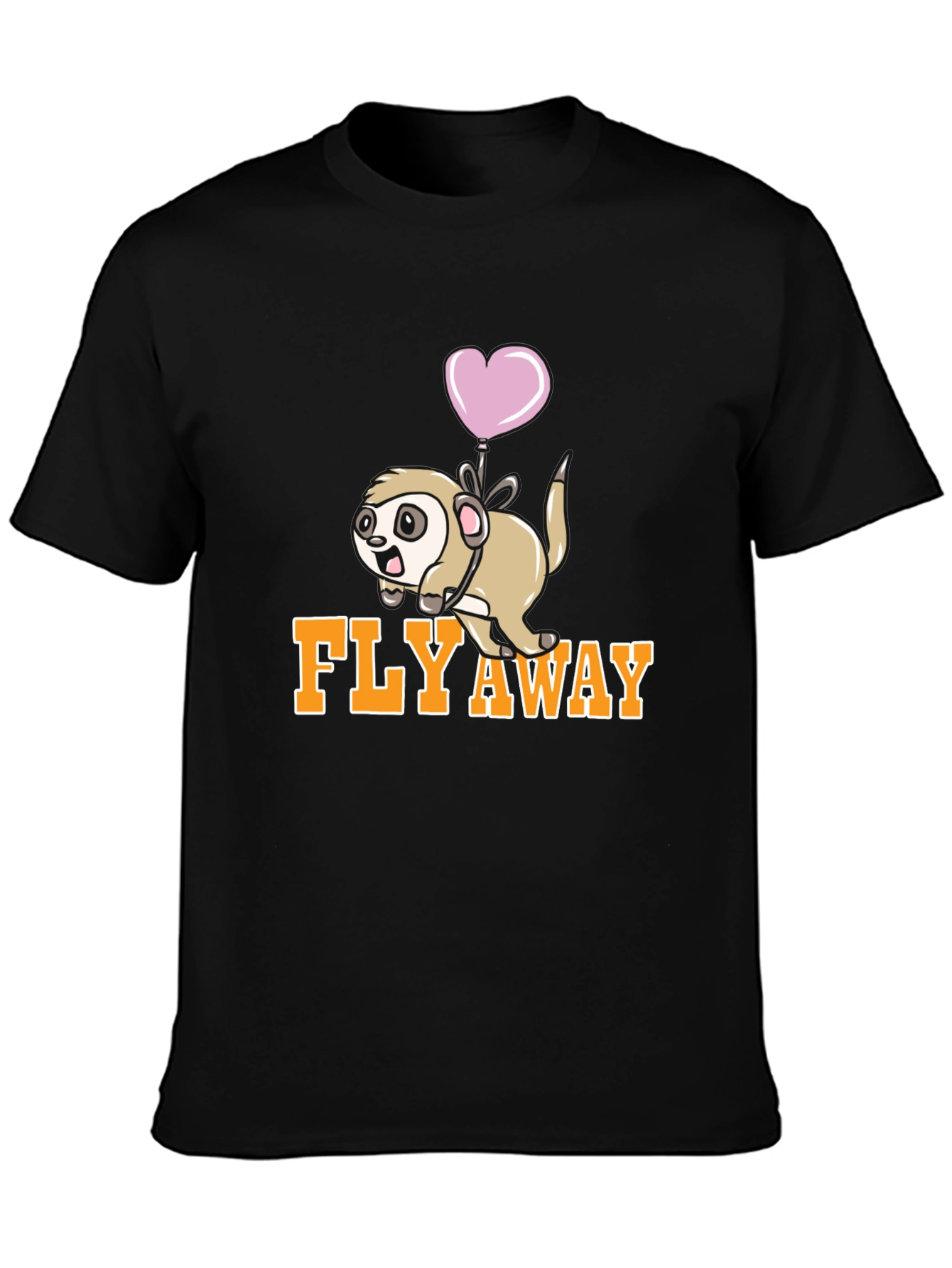 Fly Away Sloth T-Shirt - Cute Cartoon Animal Tee