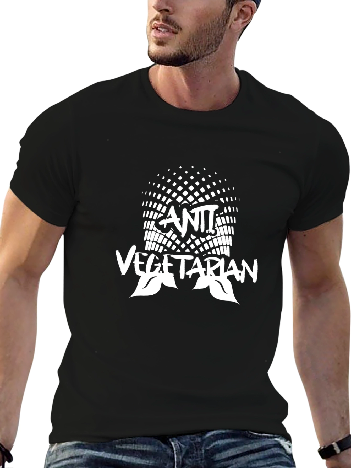 Anti-Vegetarian Graphic T-Shirt - Bold Statement Tee