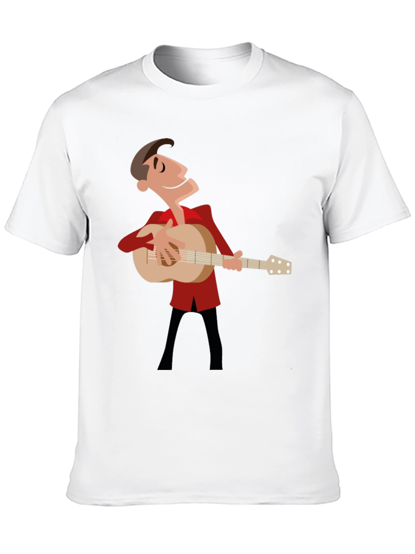 Guitar Man Graphic Tee - Black