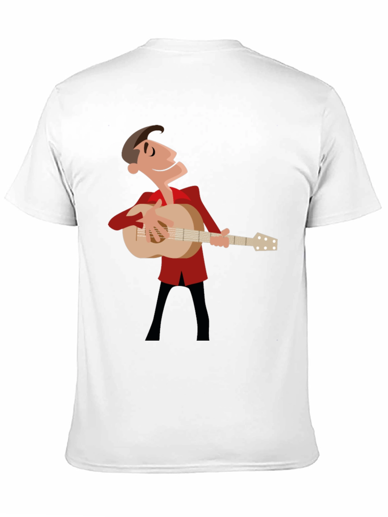 Guitar Man Graphic Tee - Black