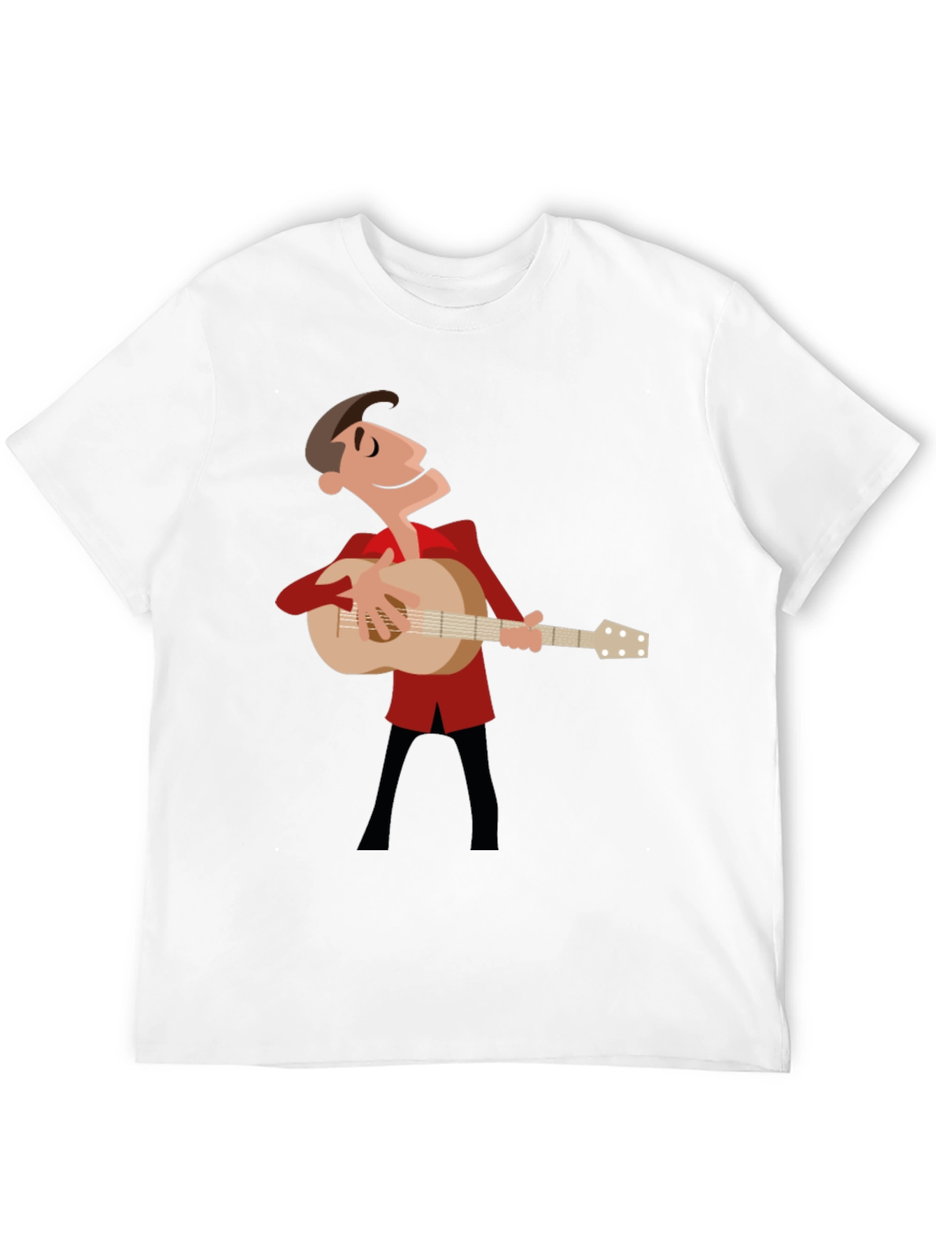 Guitar Man Graphic Tee - Black